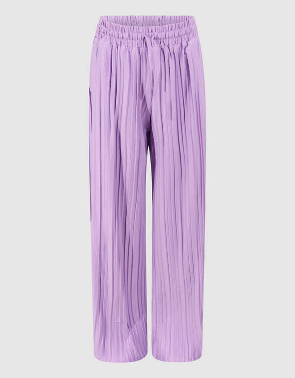 Pliss&eacute; Broek Lichtpaars SHOEBY GIRLS