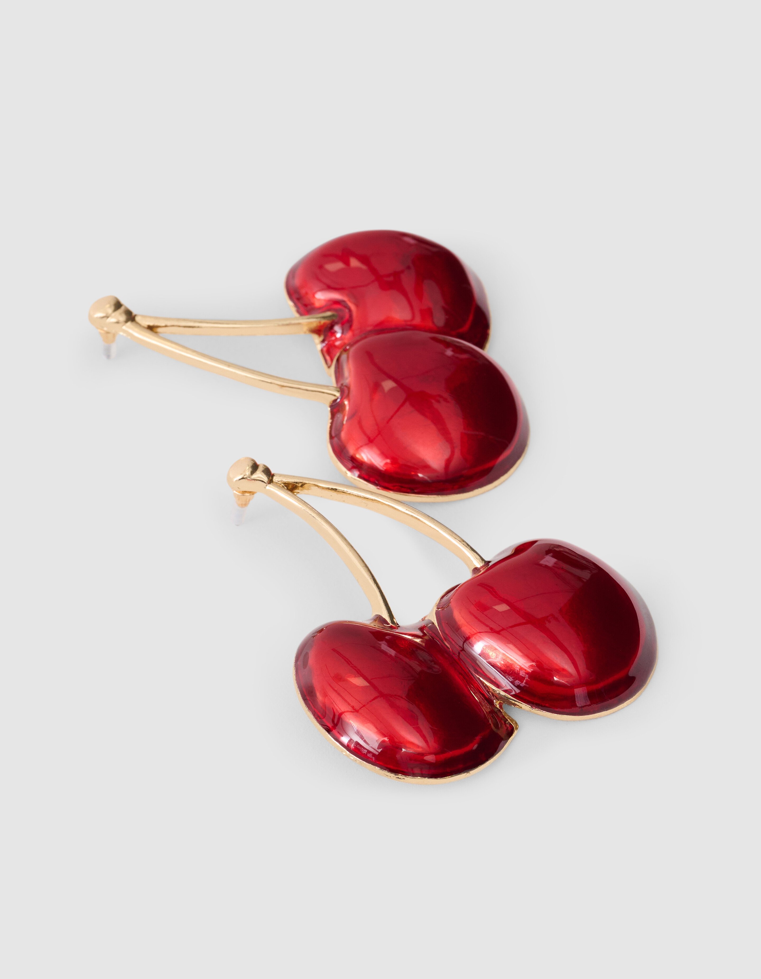 Big Cherry Oorbellen Rood SHOEBY ACCESSOIRES