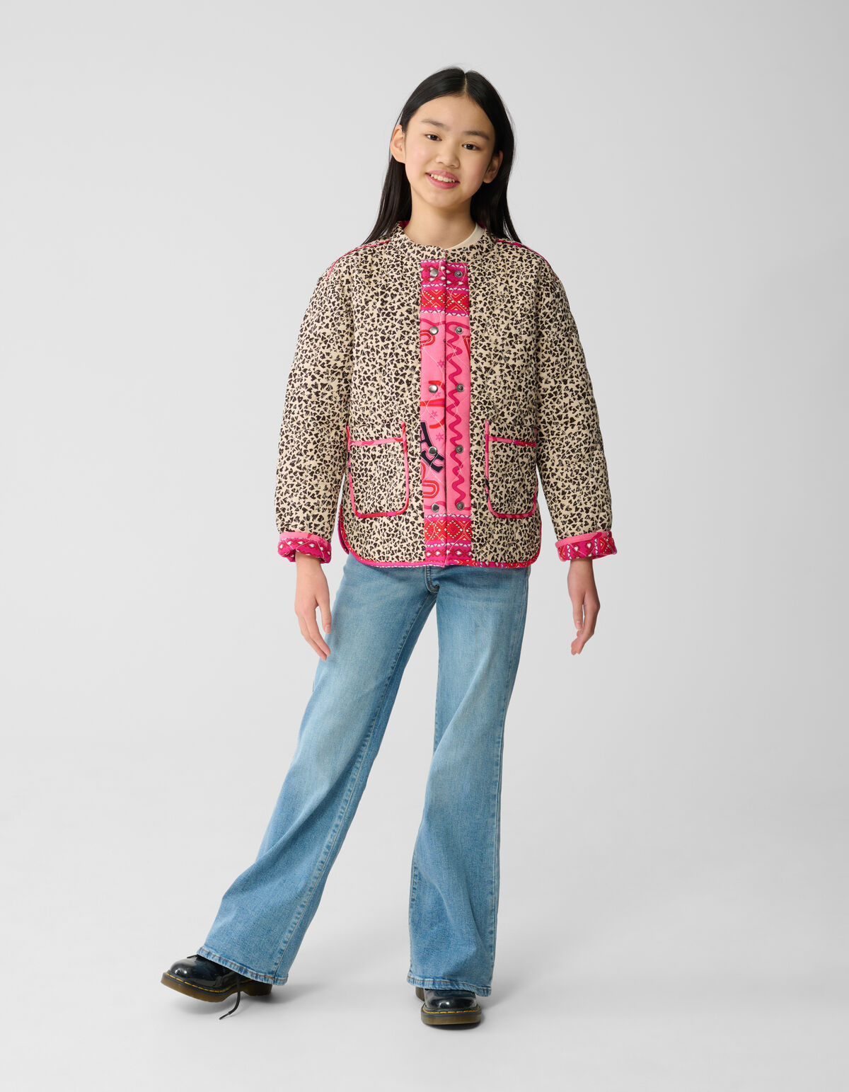 Leopard Stitched Jack Lichtbruin SHOEBY GIRLS