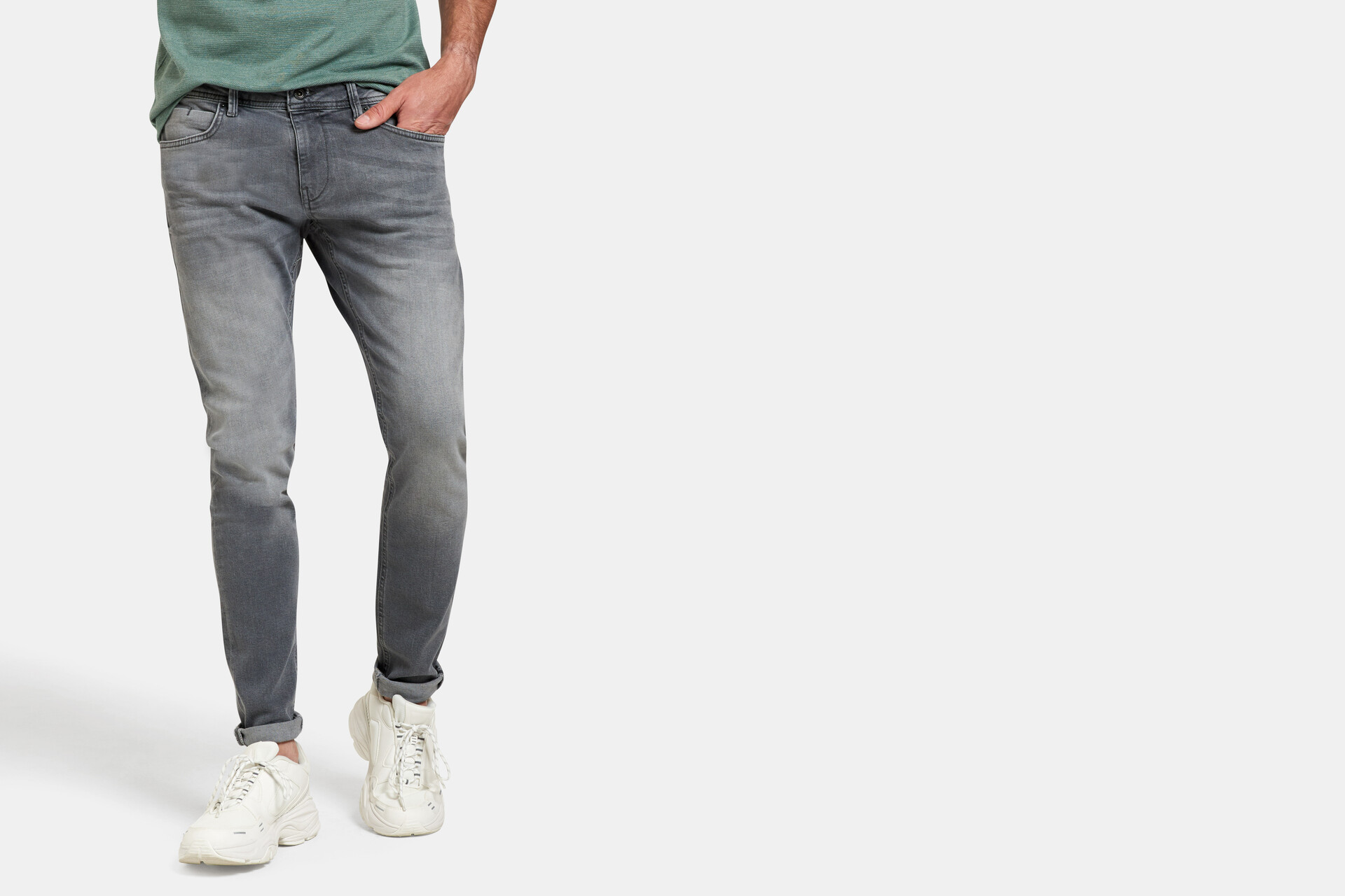 Leroy Skinny Grey Jeans L32 Refill