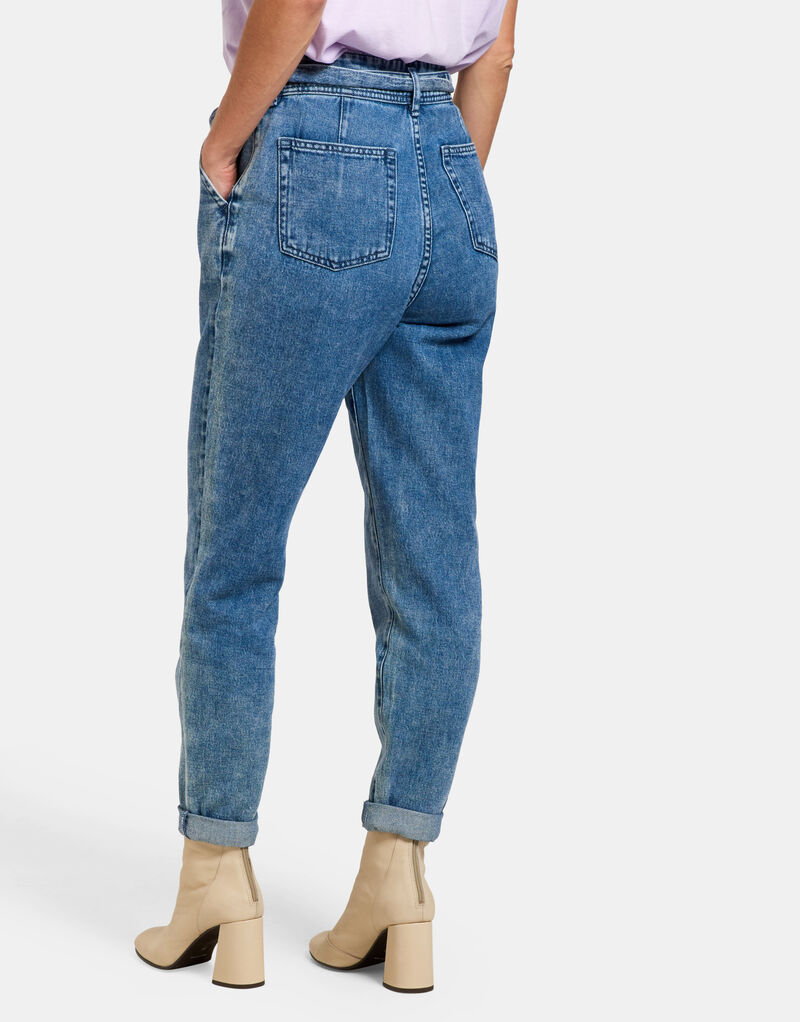 Snowy Paperbag Jeans