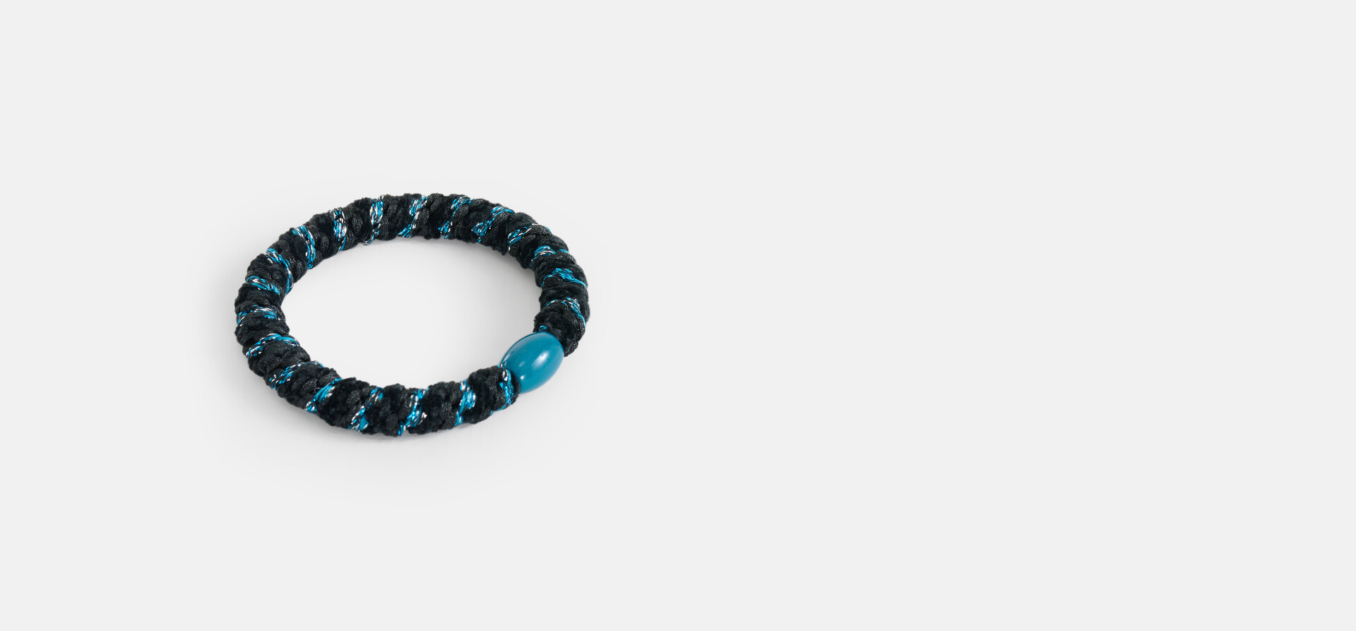 Velvet Haarelastiek Donkerblauw SHOEBY ACCESSOIRES