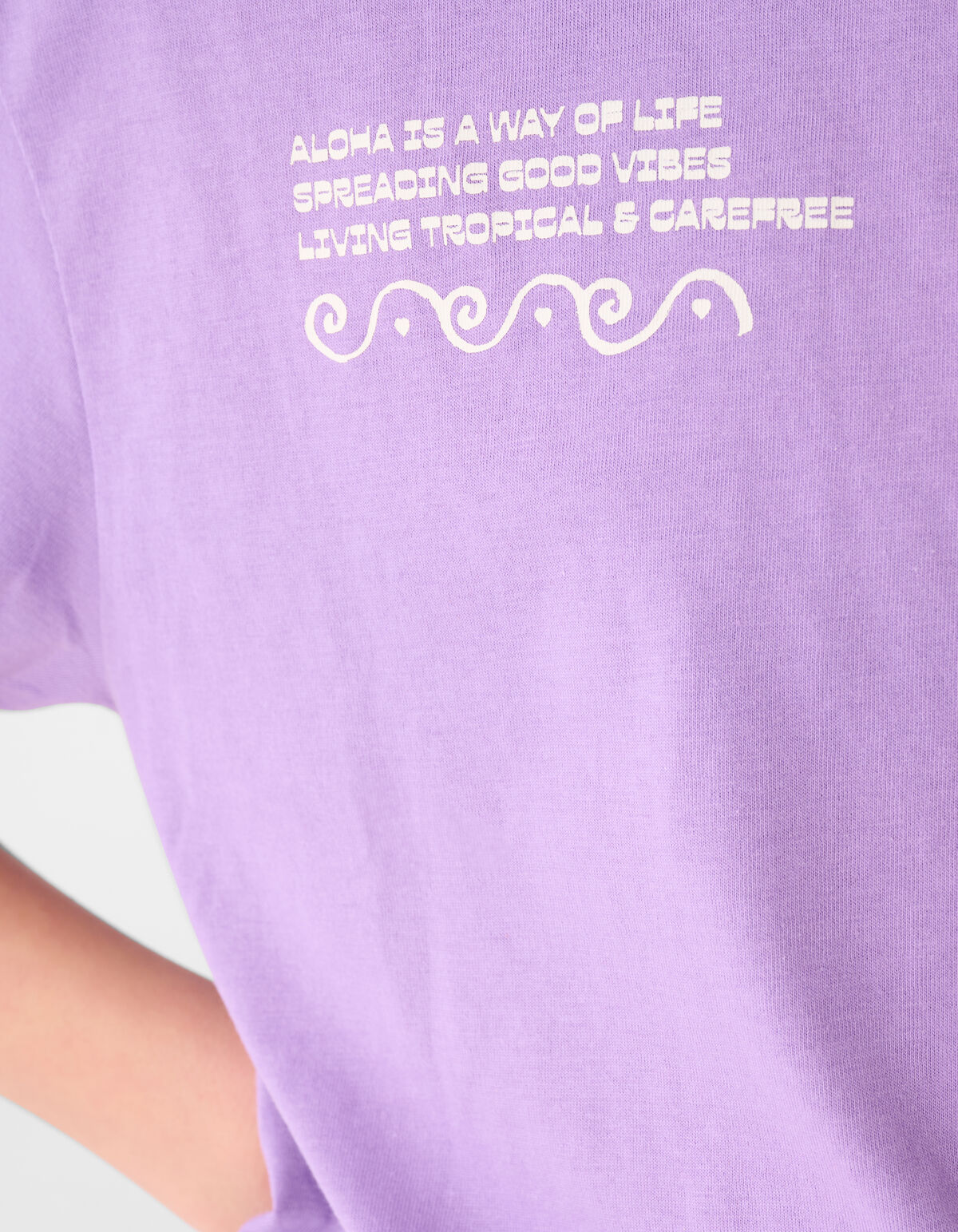 Aloha Vibes Artwork T-shirt Paars SHOEBY GIRLS