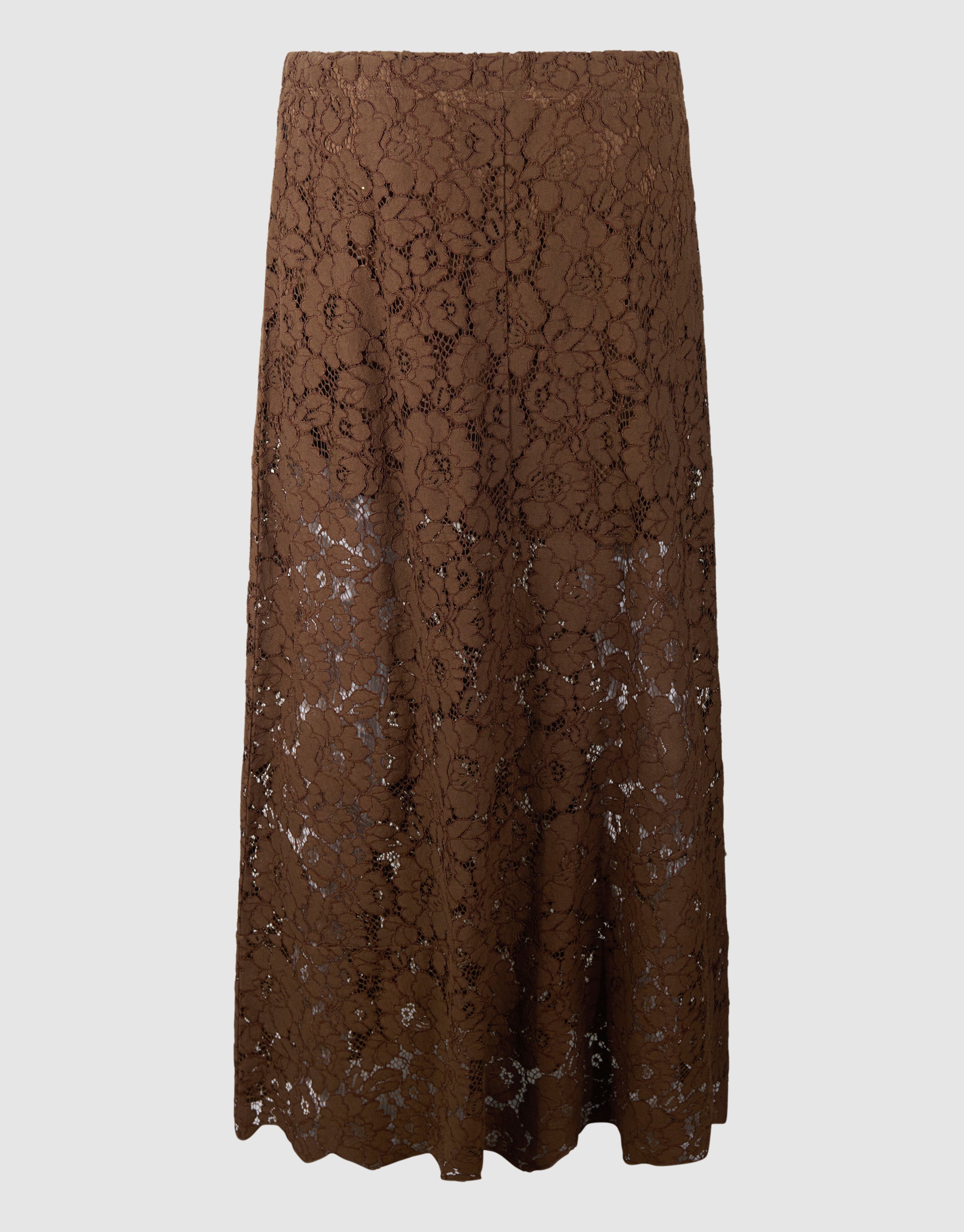 Kanten Maxi Rok Bruin SHOEBY WOMEN