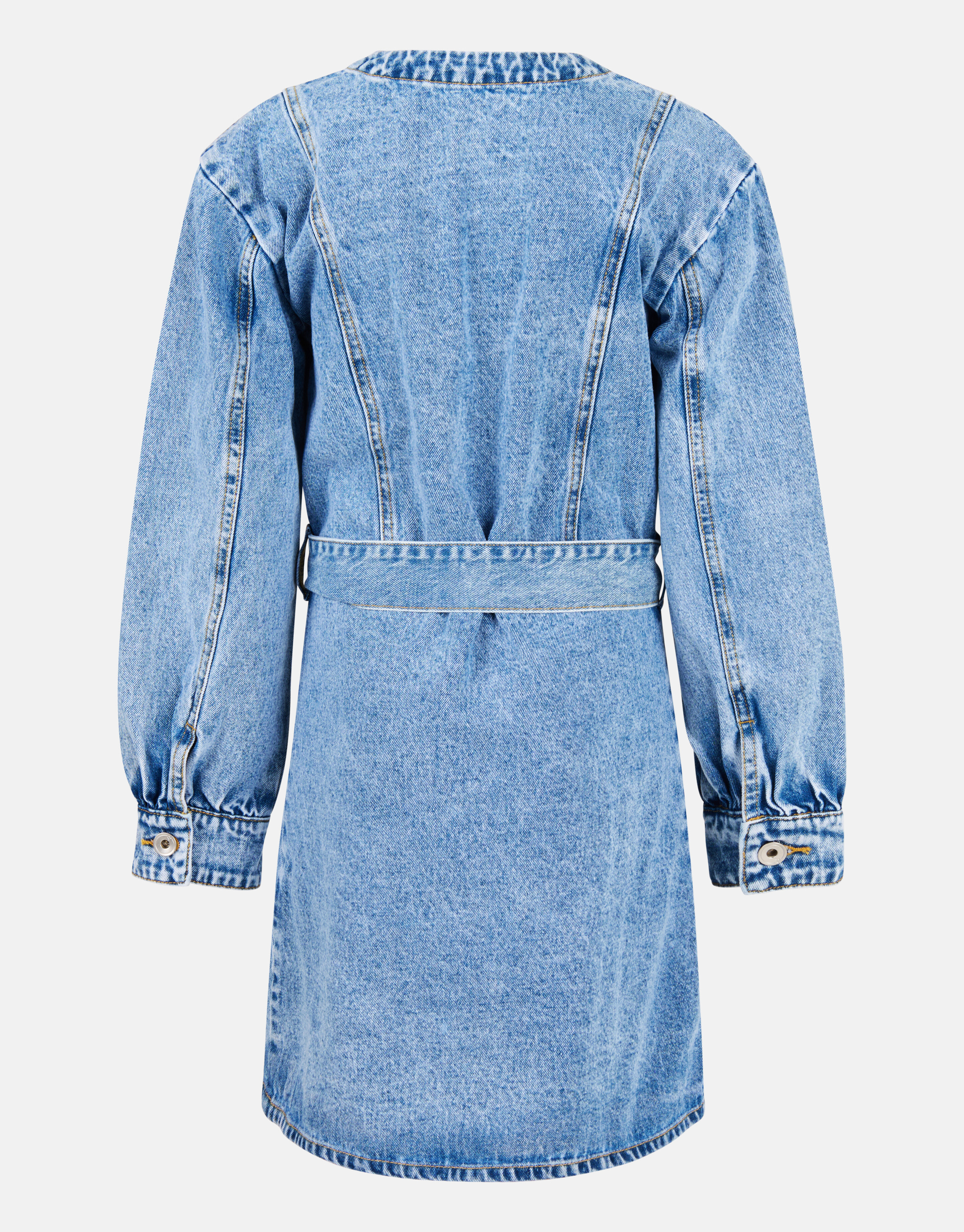 Denim Wrap Jurk Bleached SHOEBY GIRLS