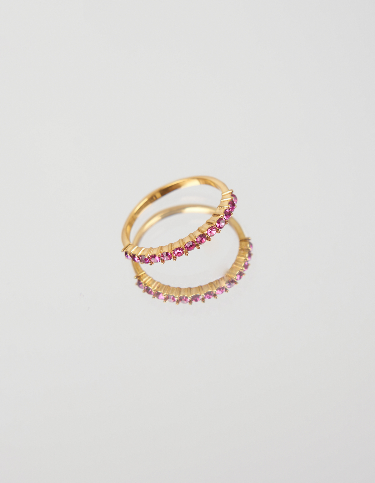 Pink Stone Ring Stainless Steel ACCESSOIRES SHOEBY
