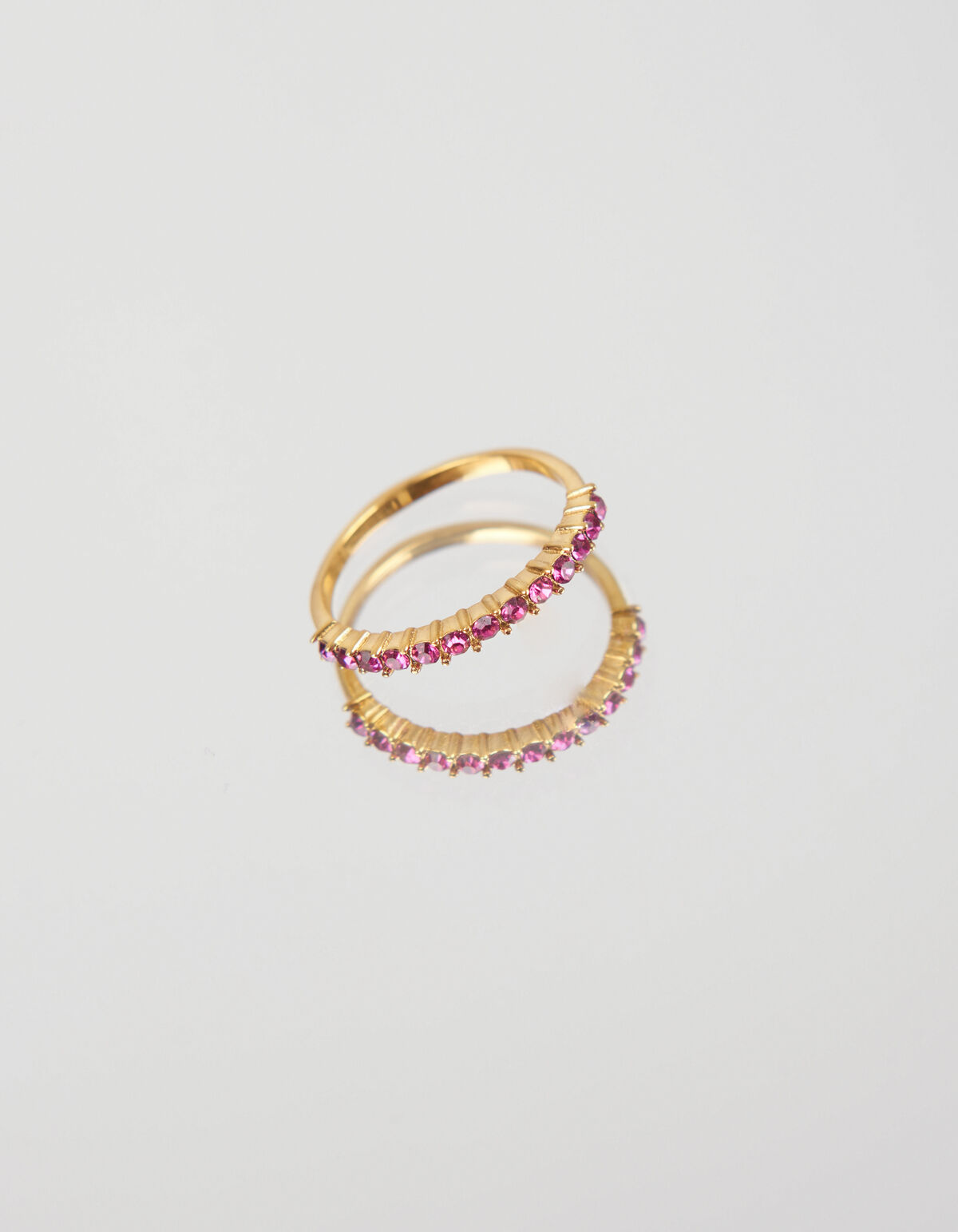 Pink Stone Ring Stainless Steel ACCESSOIRES SHOEBY