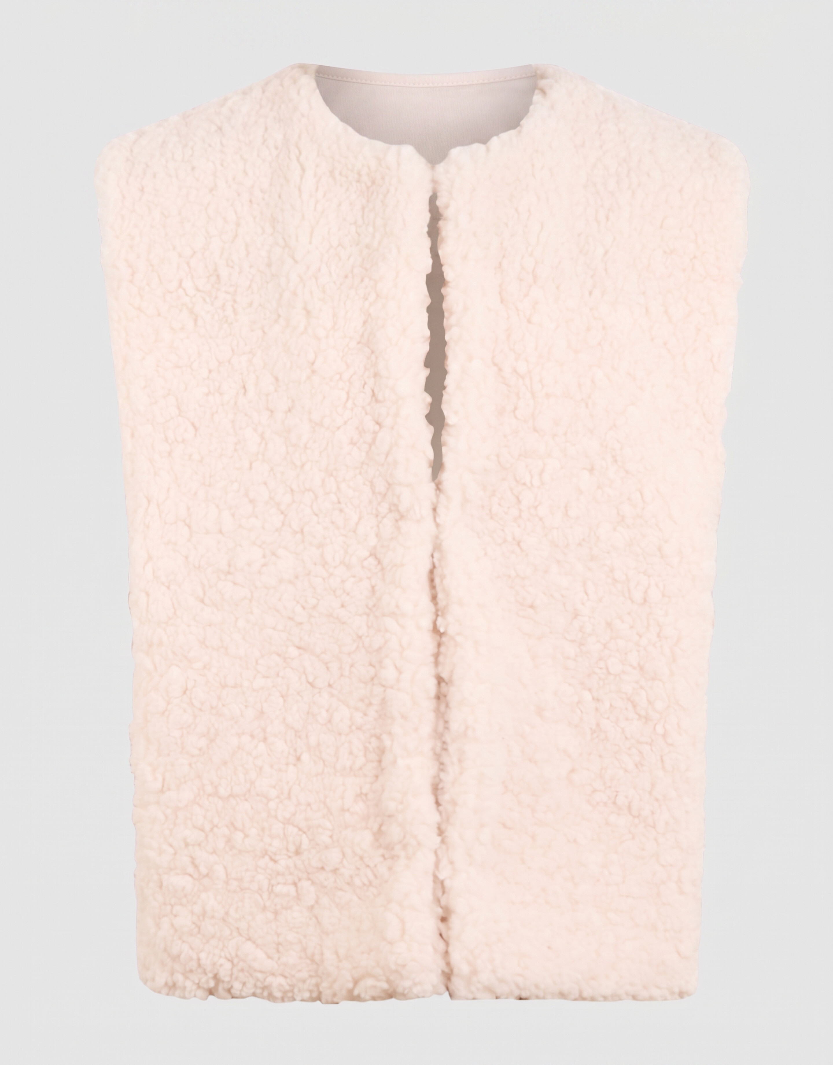 Teddy Mix Gilet Gebroken Wit SHOEBY GIRLS