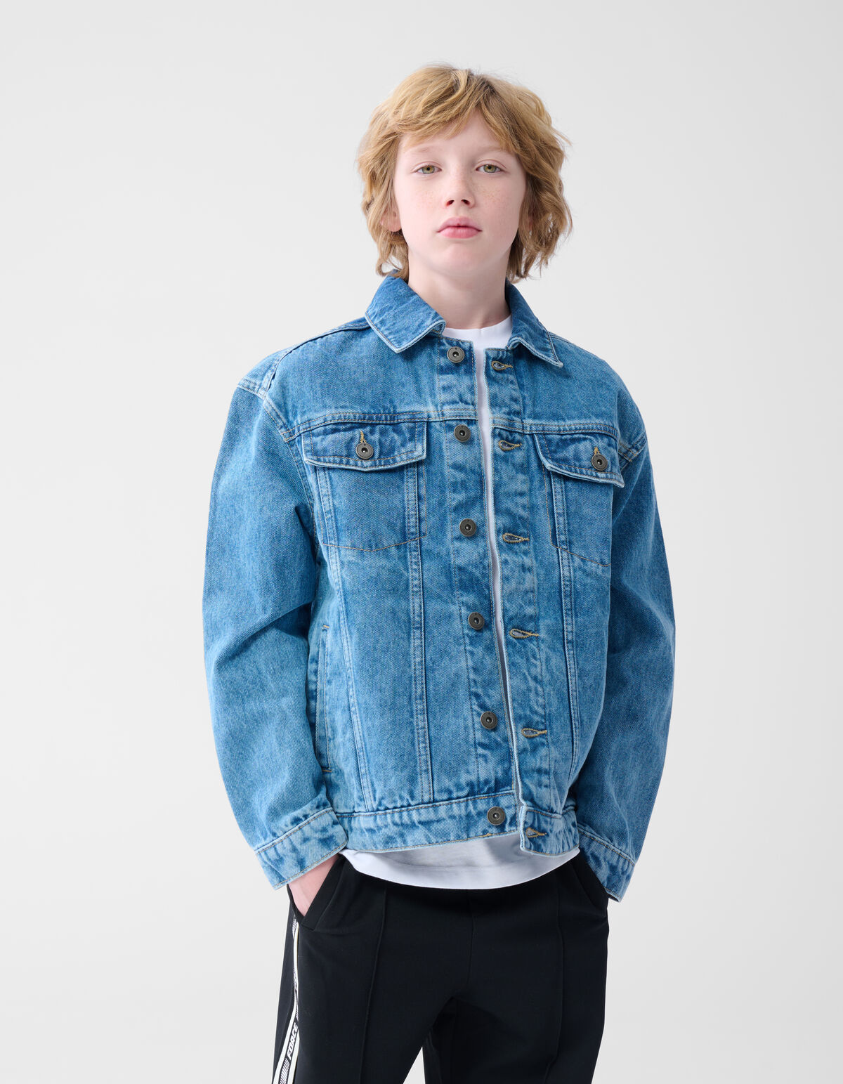 Basis Denim Jack Mediumstone SHOEBY BOYS