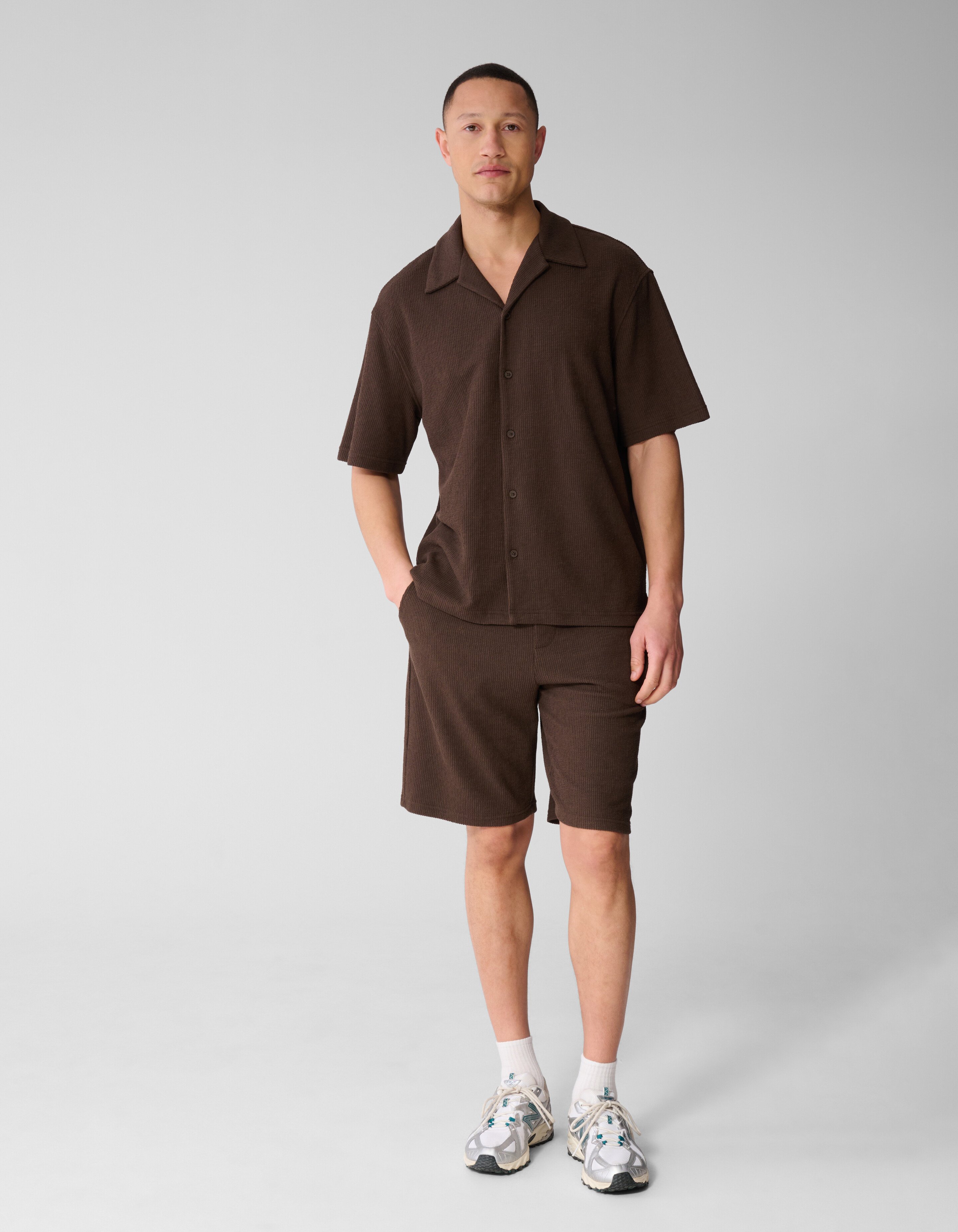 Rib Short Donkerbruin SHOEBY MEN