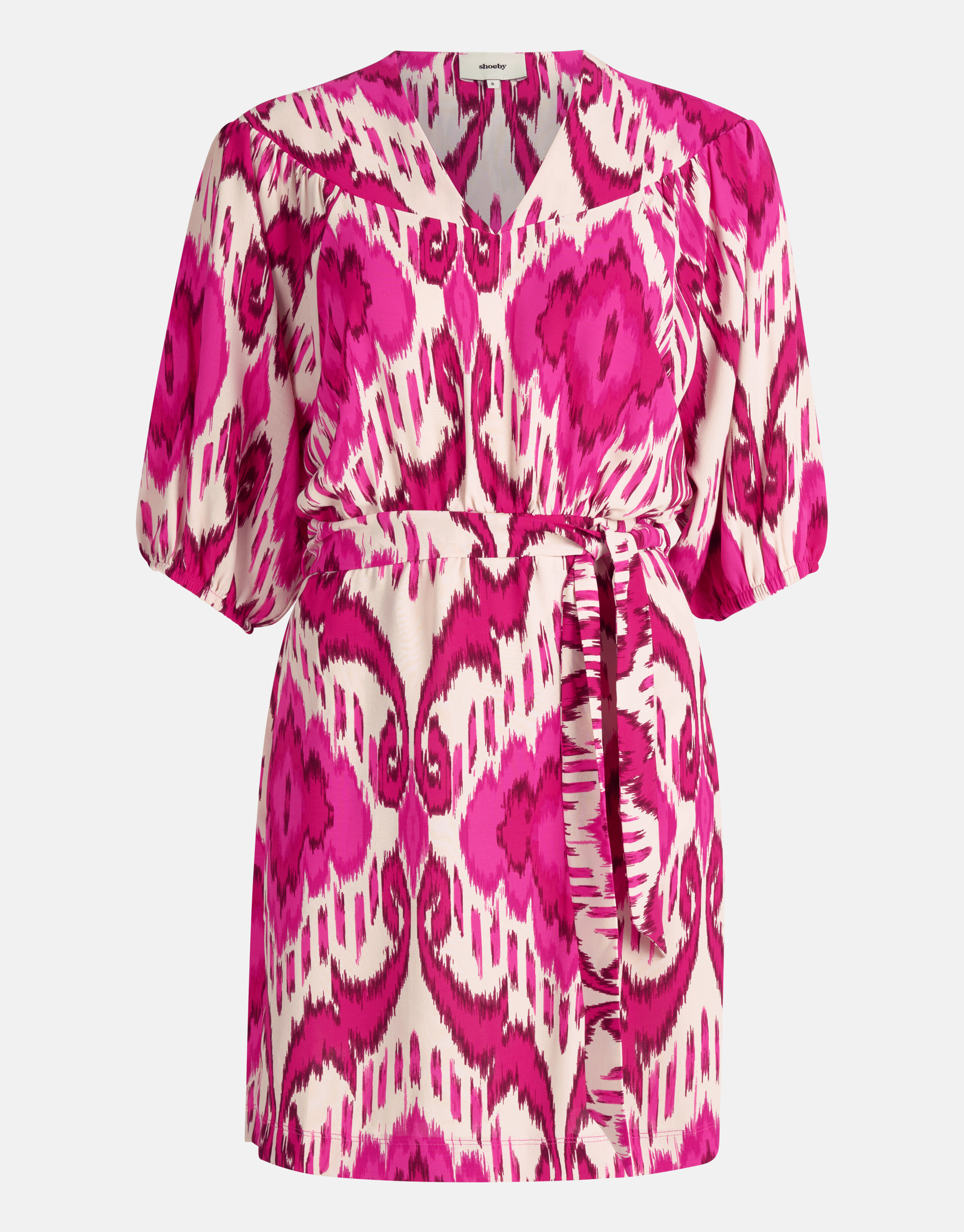 Grafische Print Jurk Roze SHOEBY WOMEN