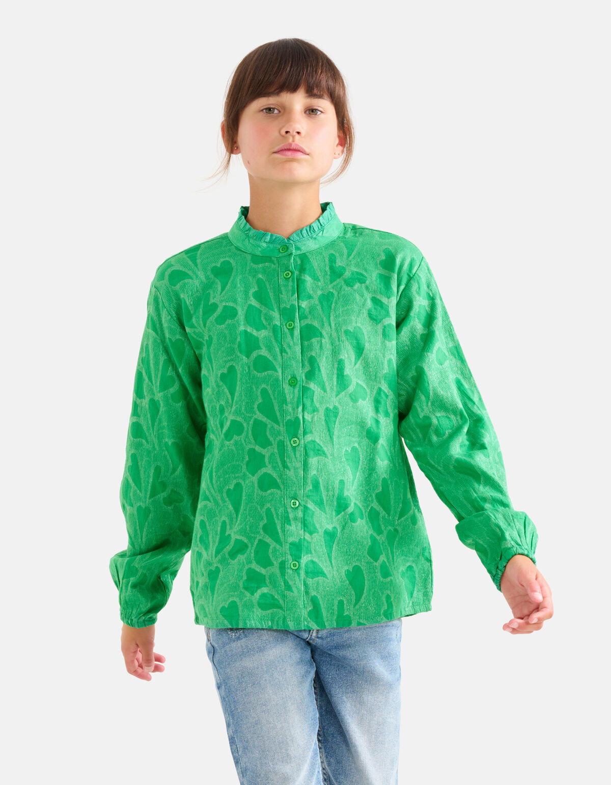 Lurex Blouse Groen SHOEBY GIRLS