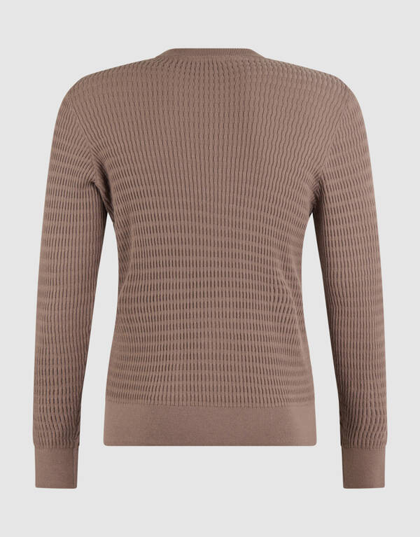 Structuur Trui Bruin SHOEBY MEN