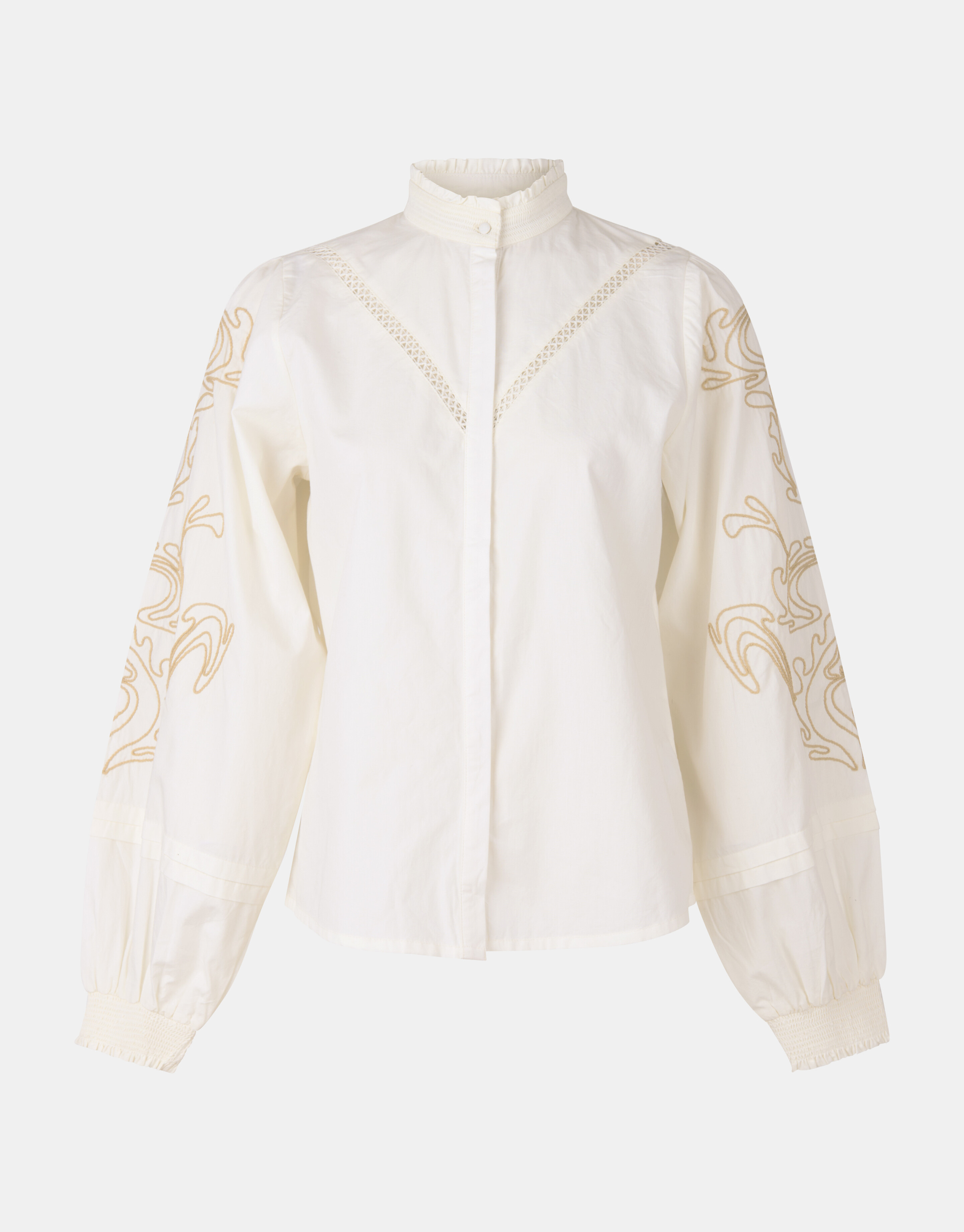 Embroidery Blouse Wit SHOEBY WOMEN