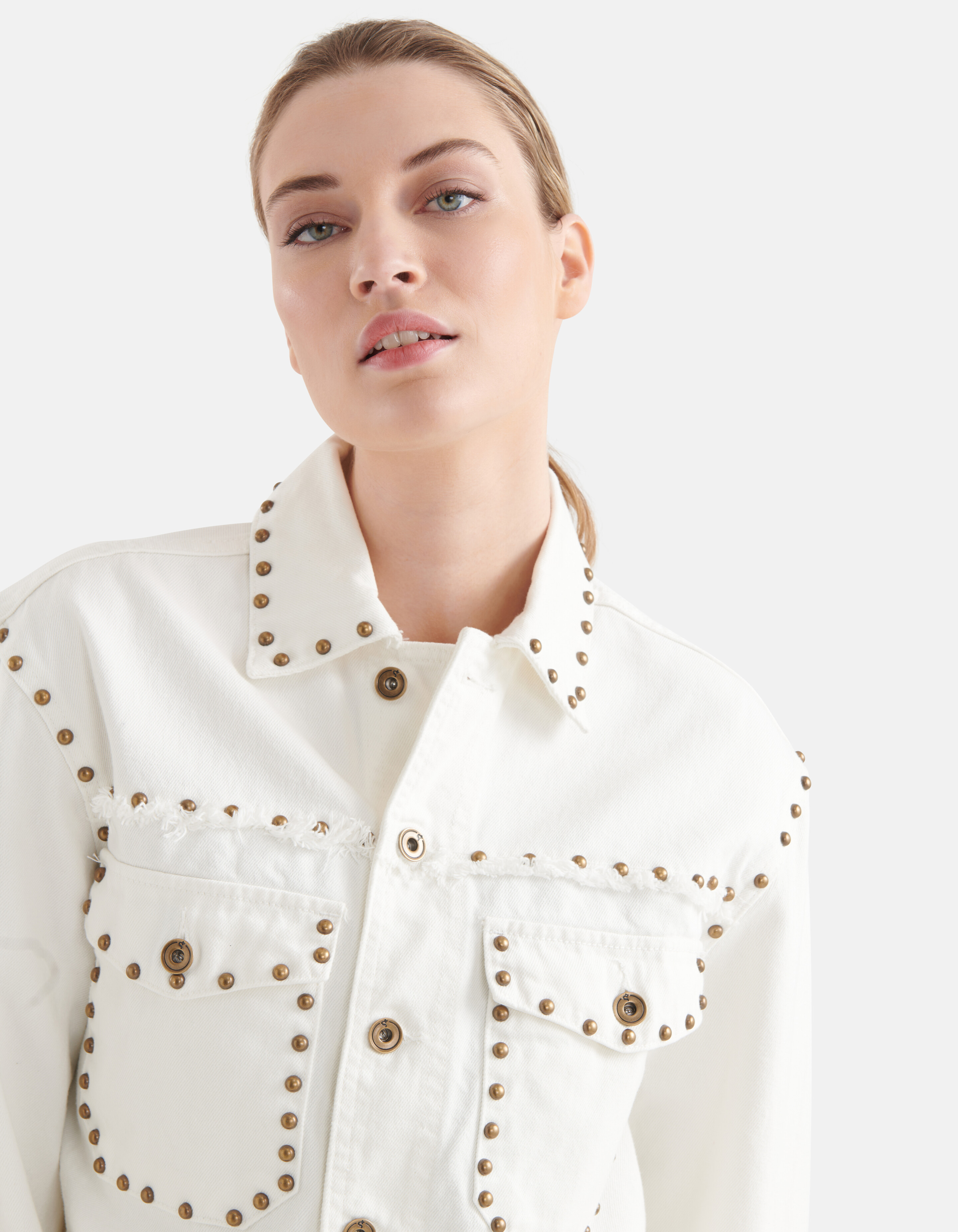 Denim Studs Jack Gebroken Wit By Mieke SHOEBY WOMEN