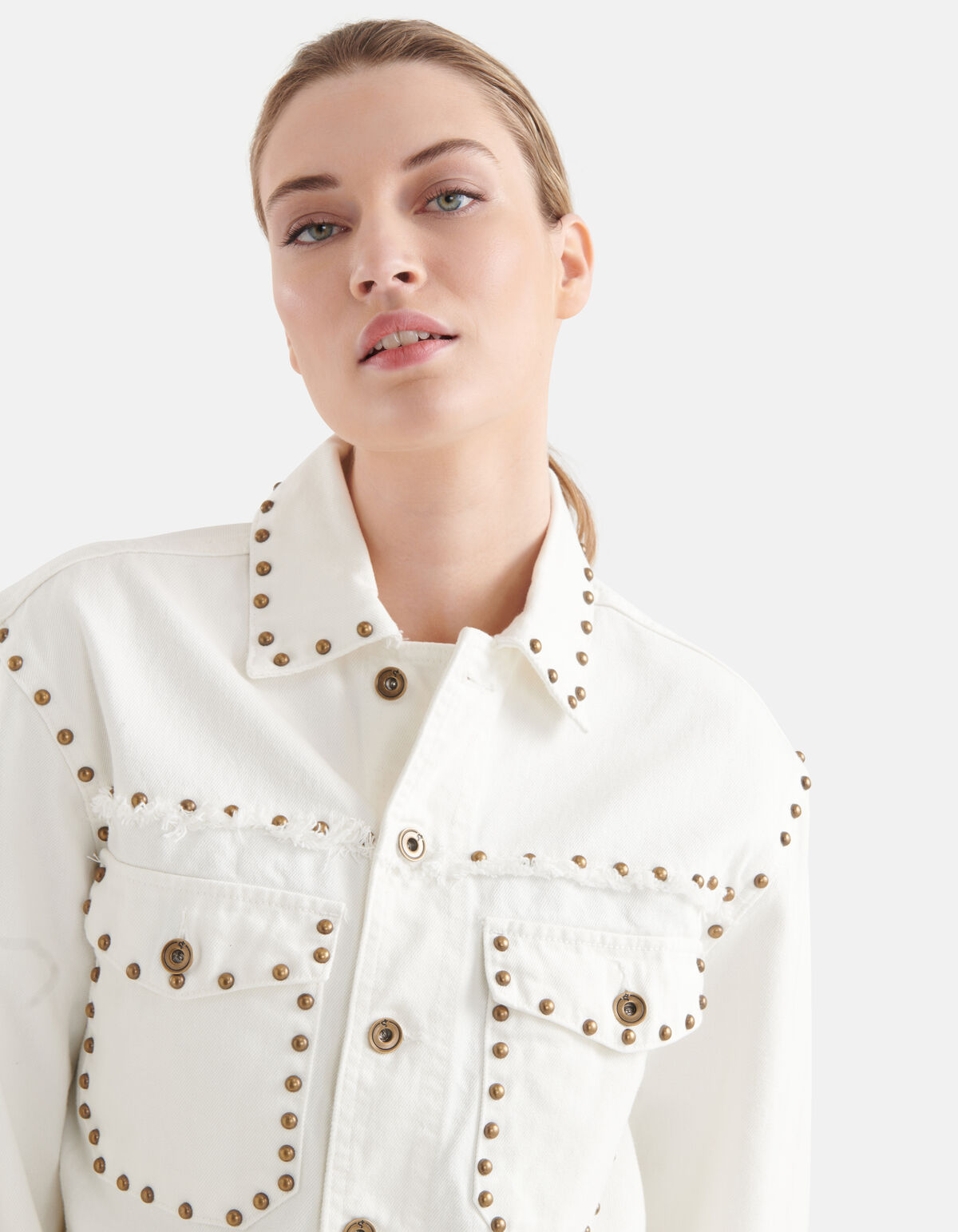 Denim Studs Jack Gebroken Wit By Mieke SHOEBY WOMEN