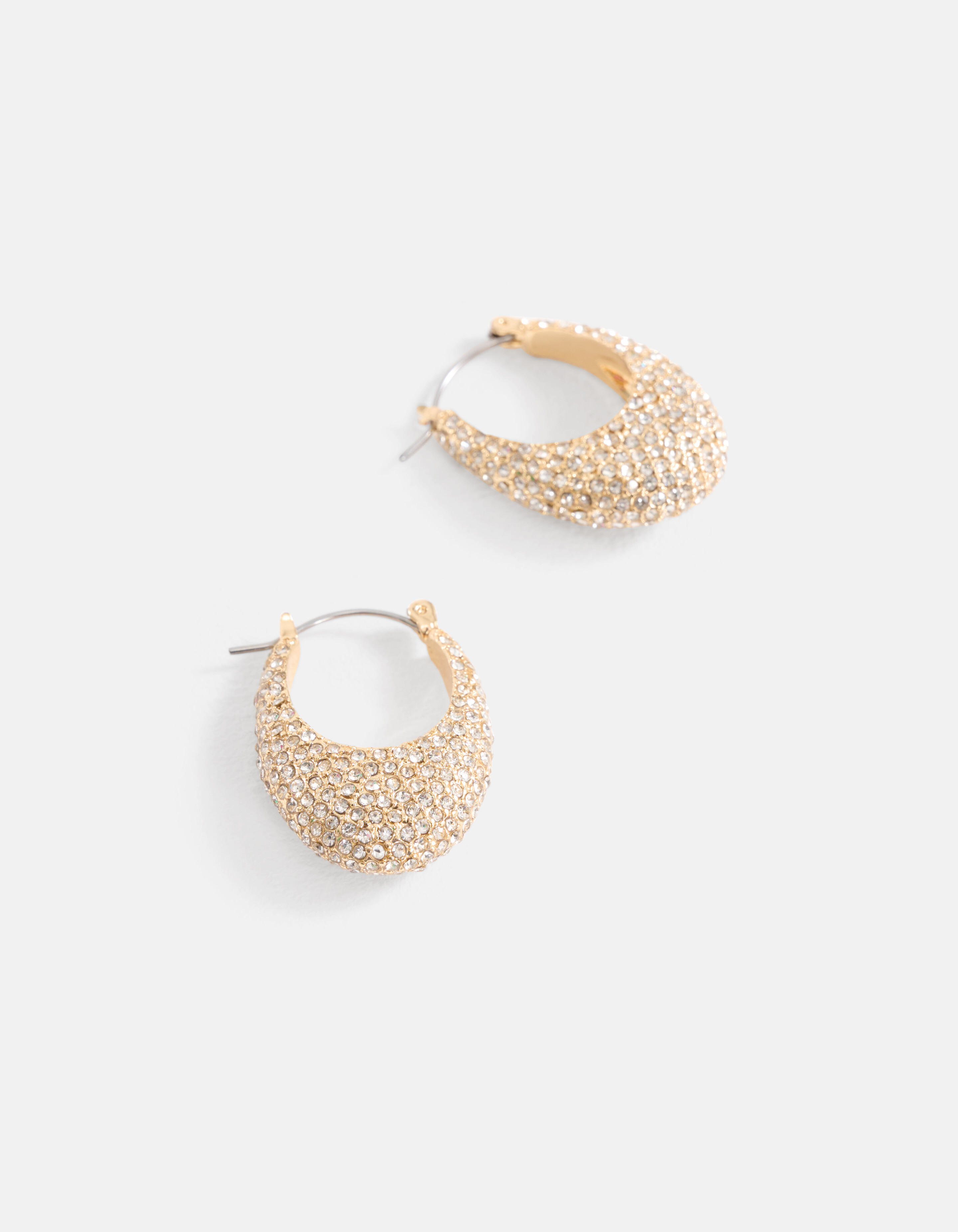 Strass Bulky Oorbellen Goud SHOEBY ACCESSOIRES