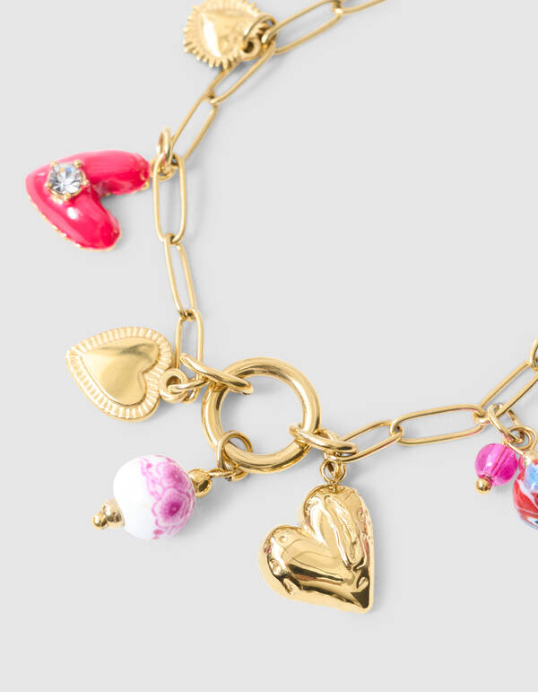 Charm Chain Armband Goud SHOEBY ACCESSOIRES