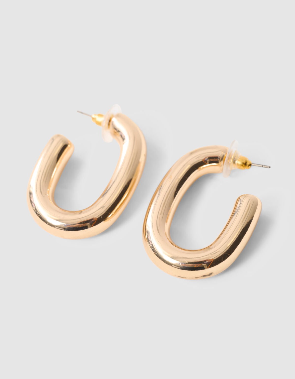 Oval Hoop Oorbellen Goud SHOEBY ACCESSOIRES