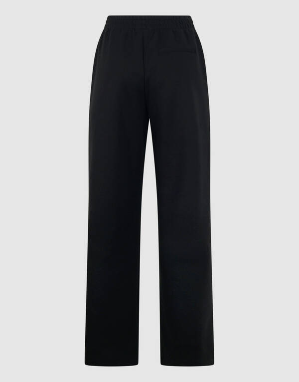 Eyelet Wide Leg Fit Broek Zwart SHOEBY WOMEN