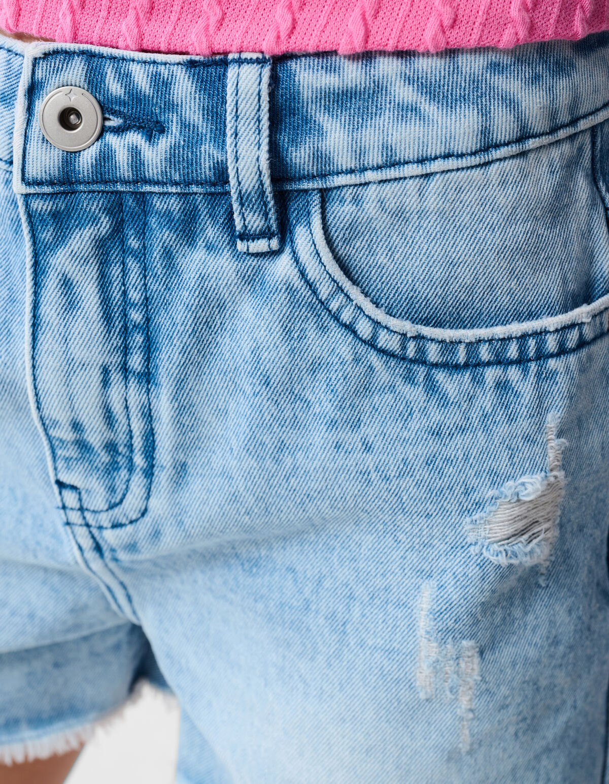 Destroy Denim Short Bleached SHOEBY GIRLS