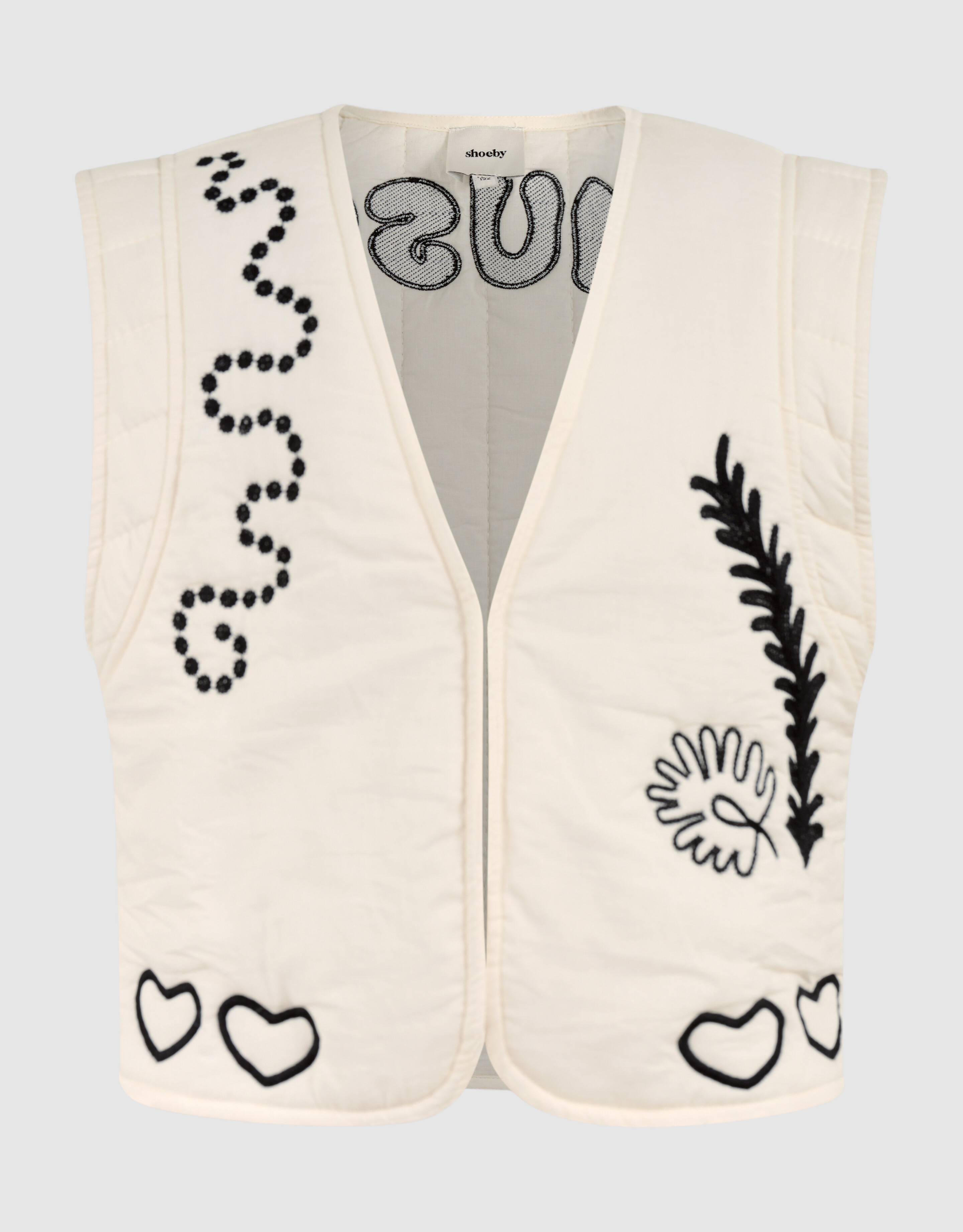 Embroidery Gilet Zwart SHOEBY GIRLS