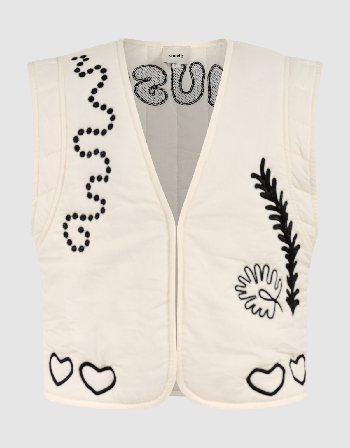 Embroidery Gilet Zwart SHOEBY GIRLS