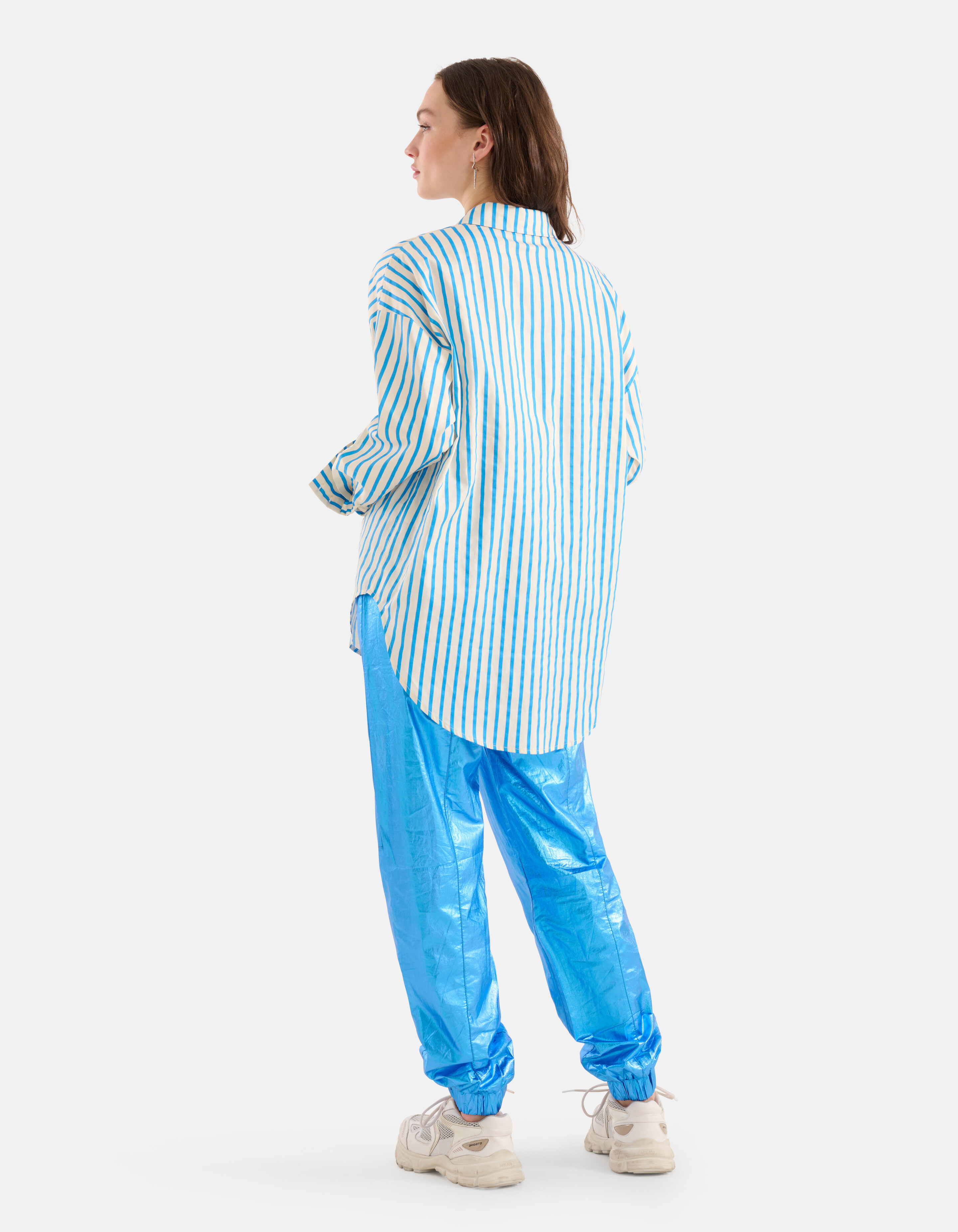 Pinstripe Blouse Blauw SHOEBY WOMEN