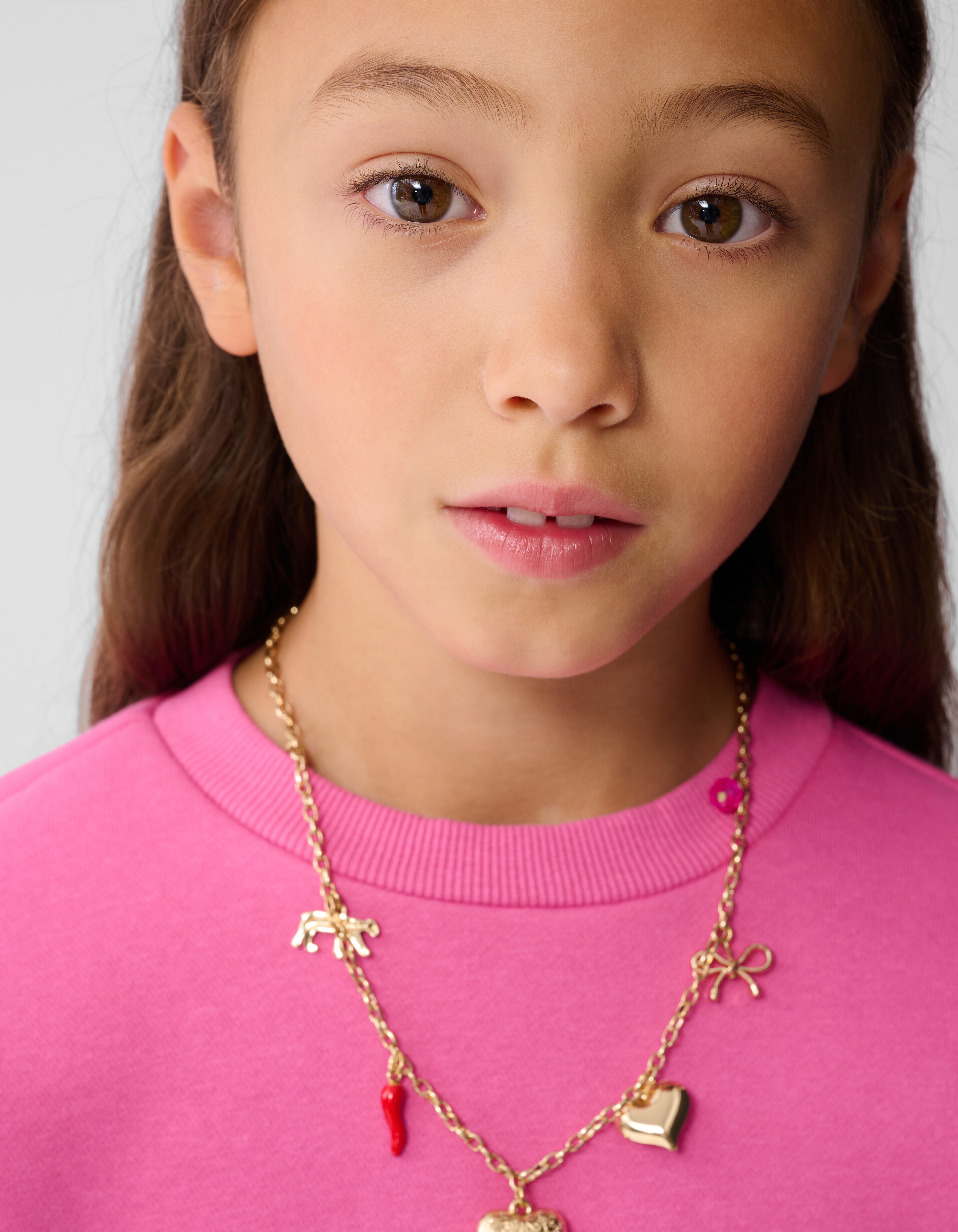 Rose Printed Flared Broek Bruin SHOEBY GIRLS