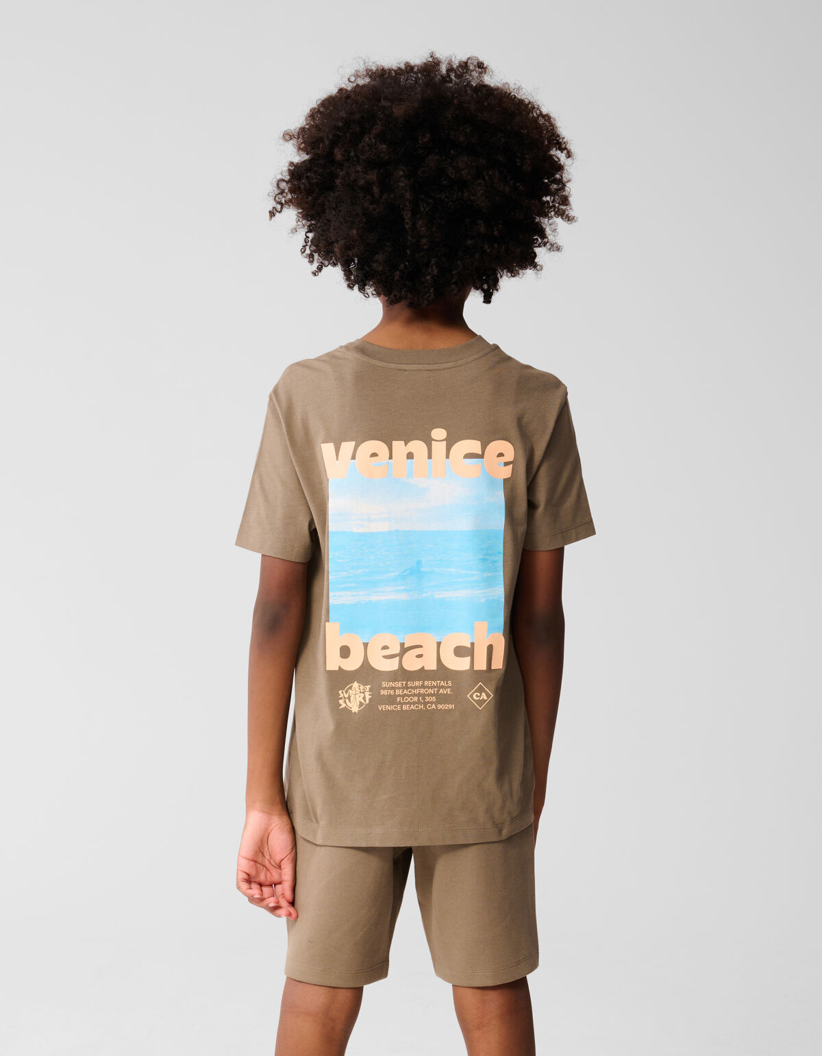 Venice Artwork T-shirt Bruin SHOEBY BOYS