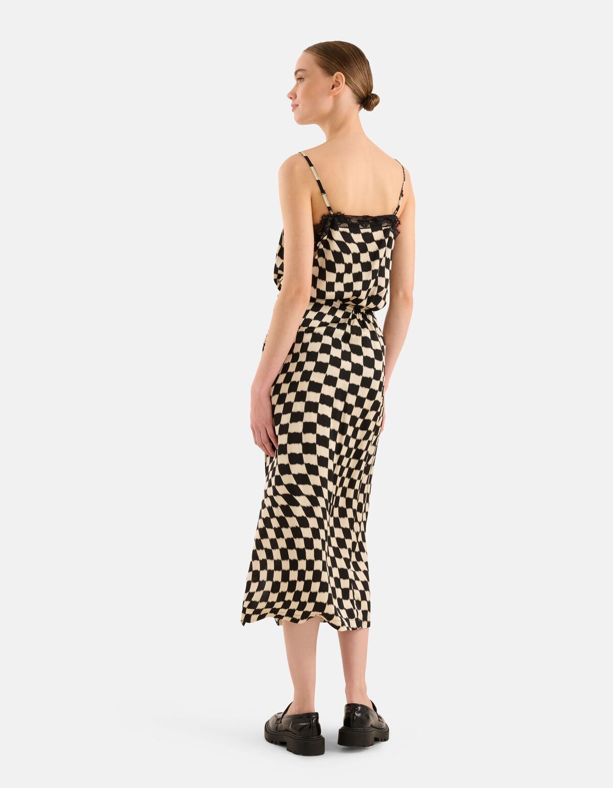 Printed Rok Zwart/Gebroken Wit SHOEBY WOMEN