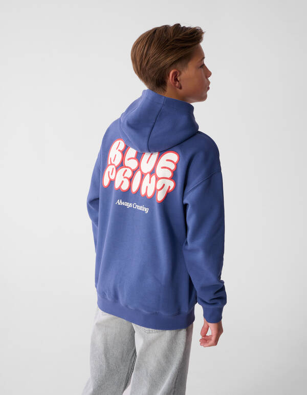 Oversized Fit Hoodie Blauw SHOEBY BOYS