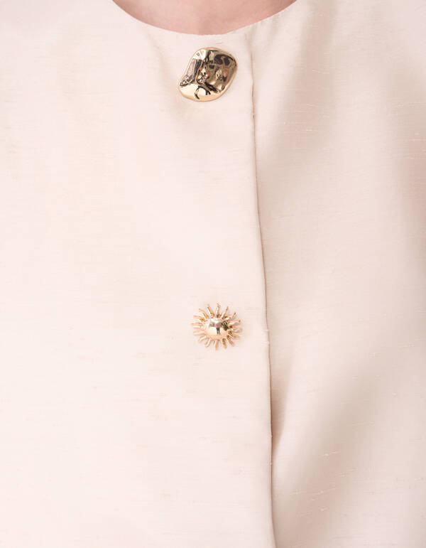 Button Blouse Gebroken Wit By Fred SHOEBY WOMEN