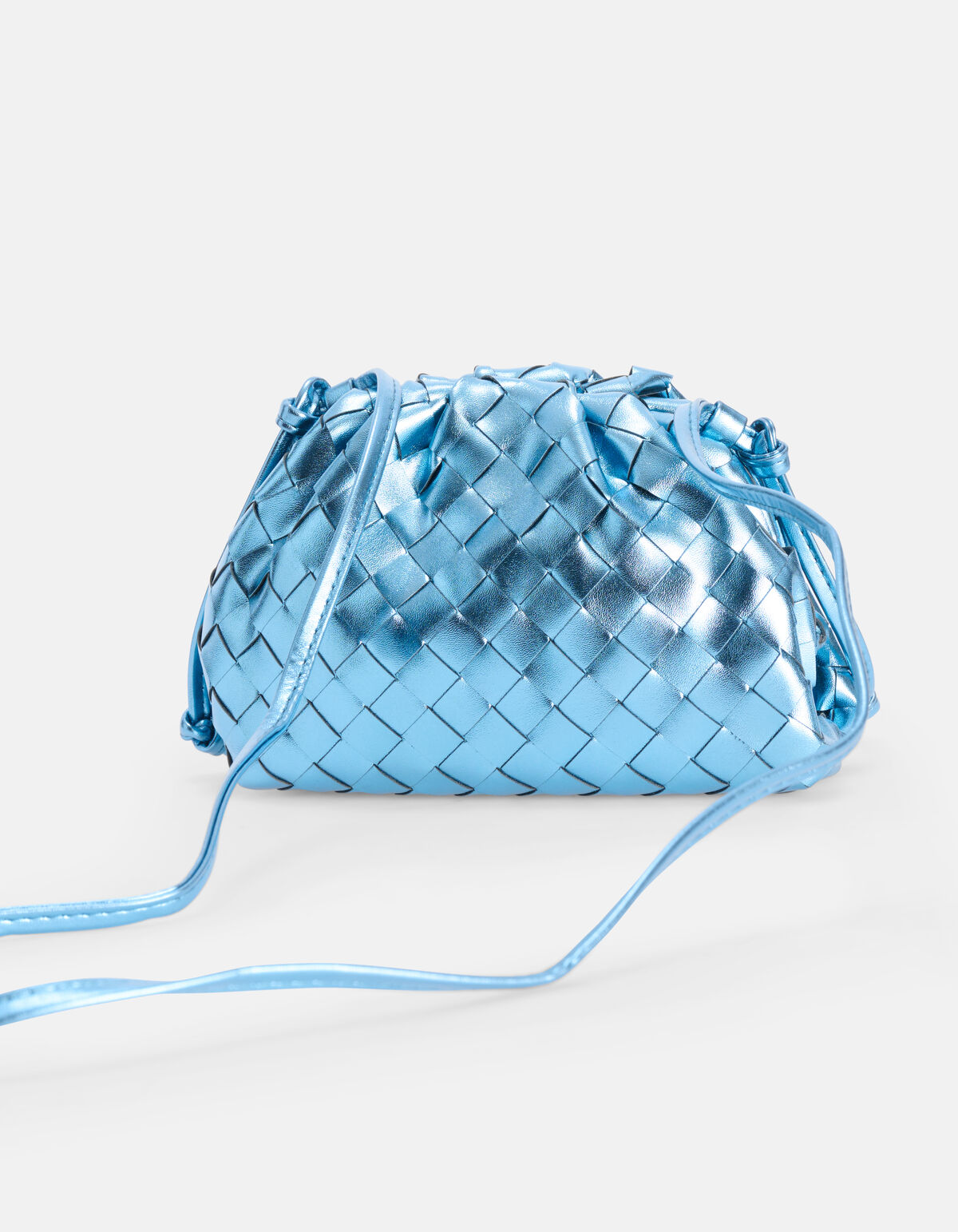 Metallic Clutch Blauw SHOEBY ACCESSOIRES