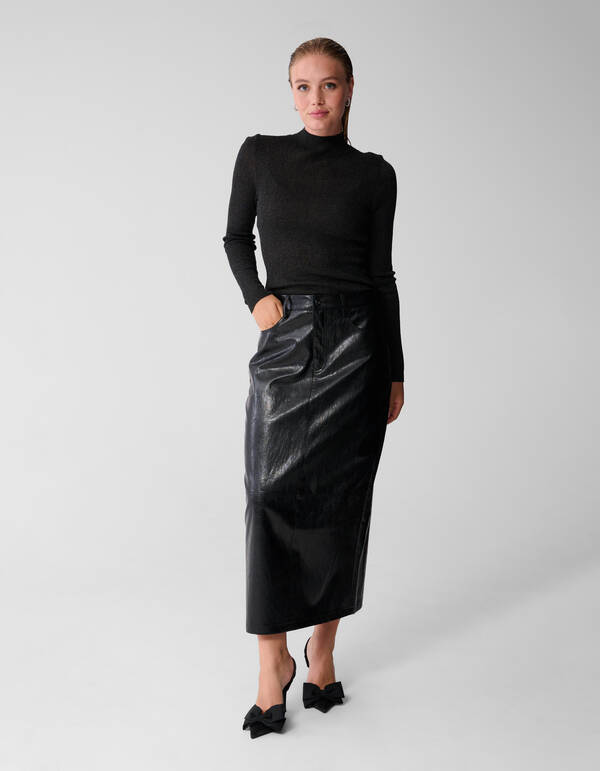 Glitter Col Top Zwart SHOEBY WOMEN