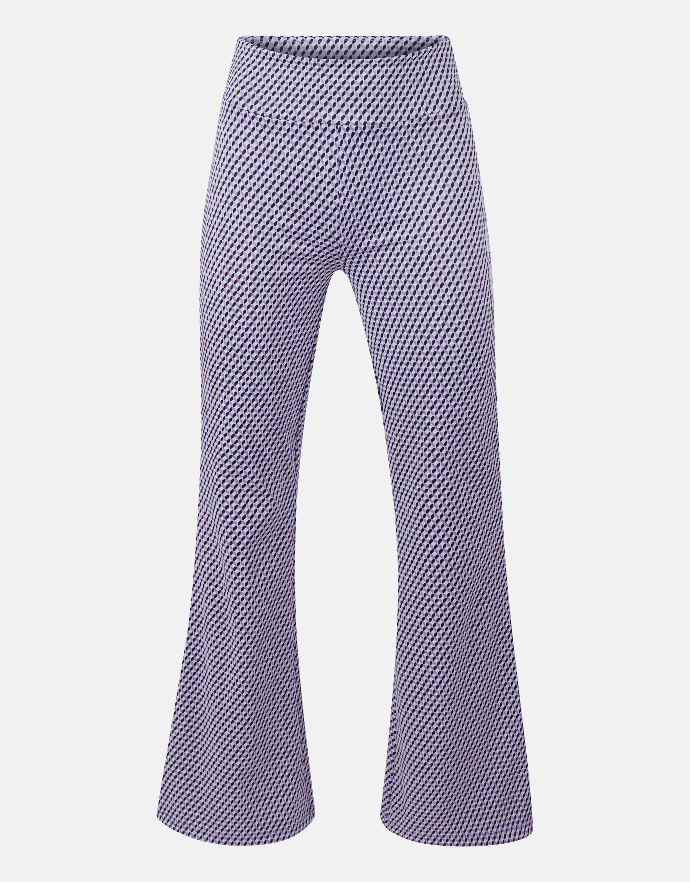 Grafische Flared Broek Paars SHOEBY WOMEN