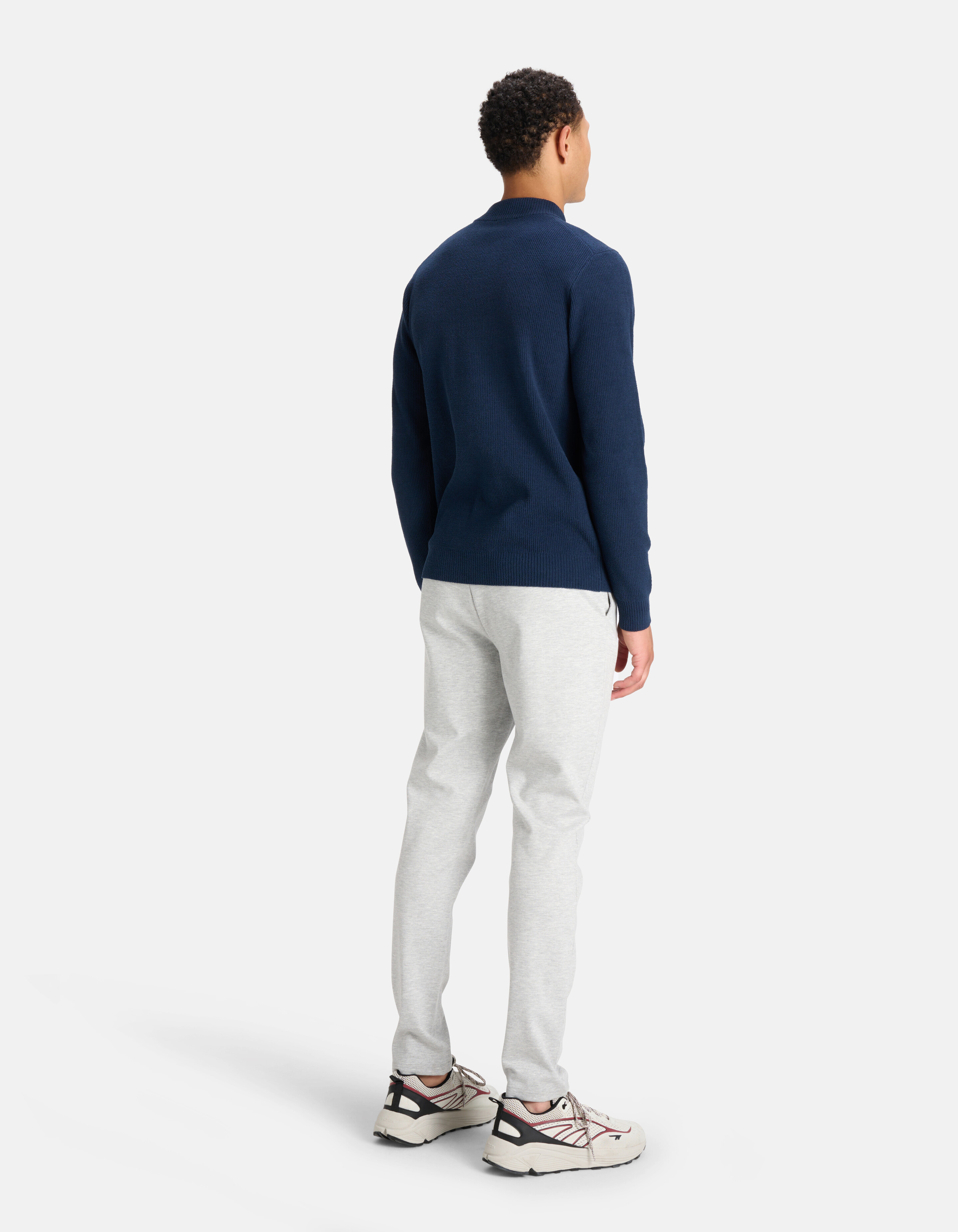 Chenille Trui Donkerblauw SHOEBY MEN