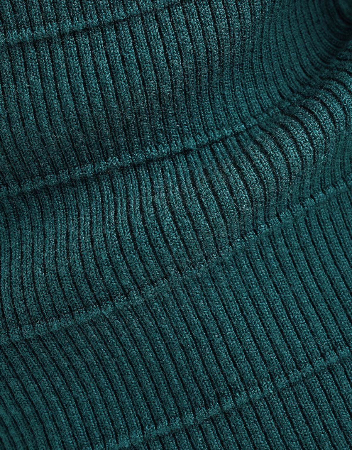 Knopen Detail Pullover Donkergroen SHOEBY WOMEN