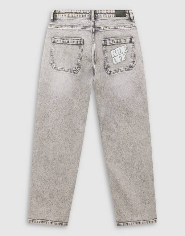 Straight Fit Jeans Grijs SHOEBY BOYS