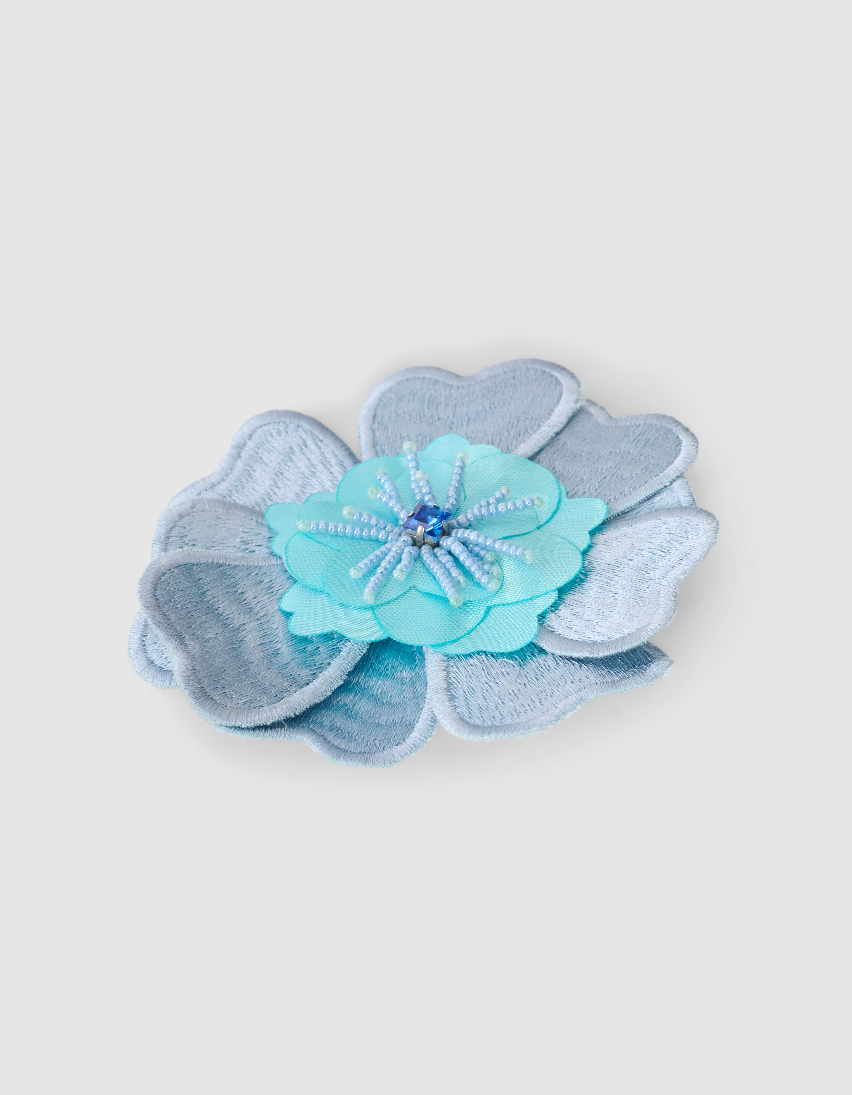 Flower Broche Lichtblauw SHOEBY ACCESSOIRES