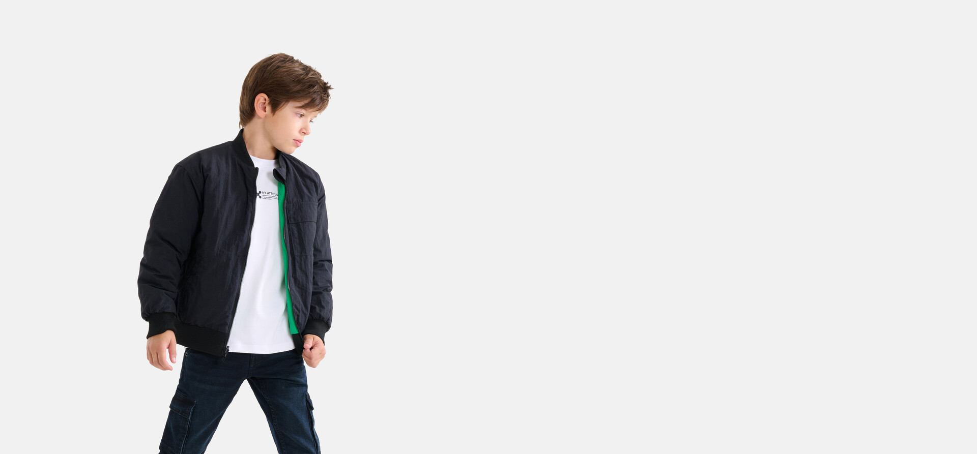 Reversible Jack Groen/Zwart SHOEBY BOYS