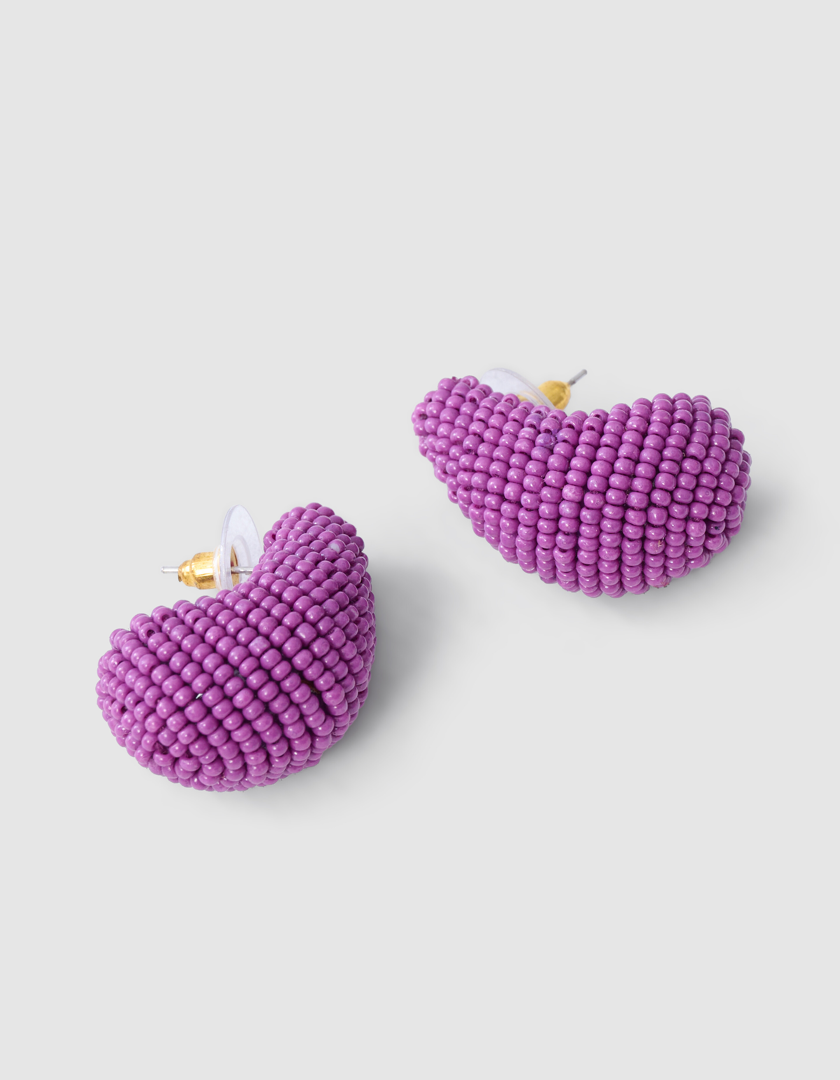 Beaded Drop Oorbellen Paars SHOEBY ACCESSOIRES