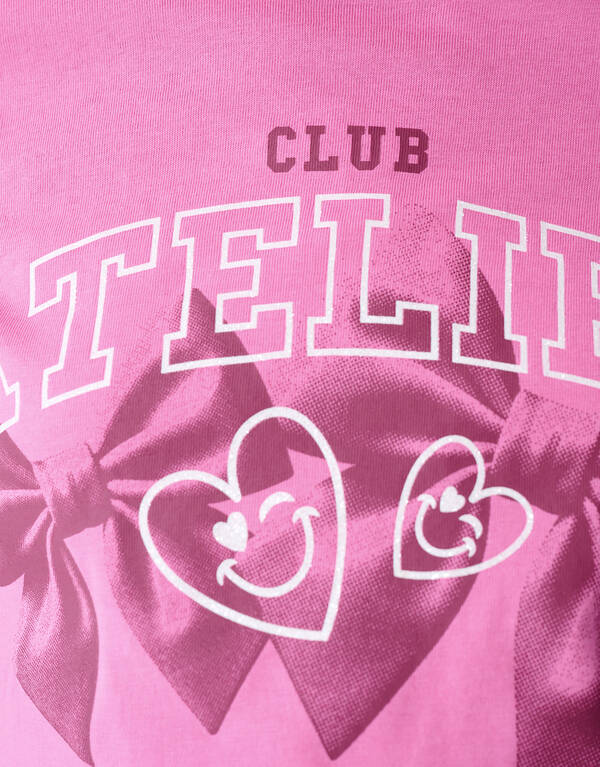 Club Atelier Artwork T-shirt Roze SHOEBY GIRLS