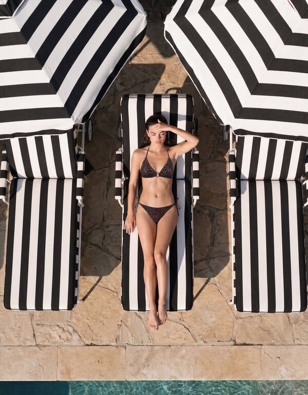 Leopard Bikini Broekje Donkerbruin SHOEBY ACCESSOIRES