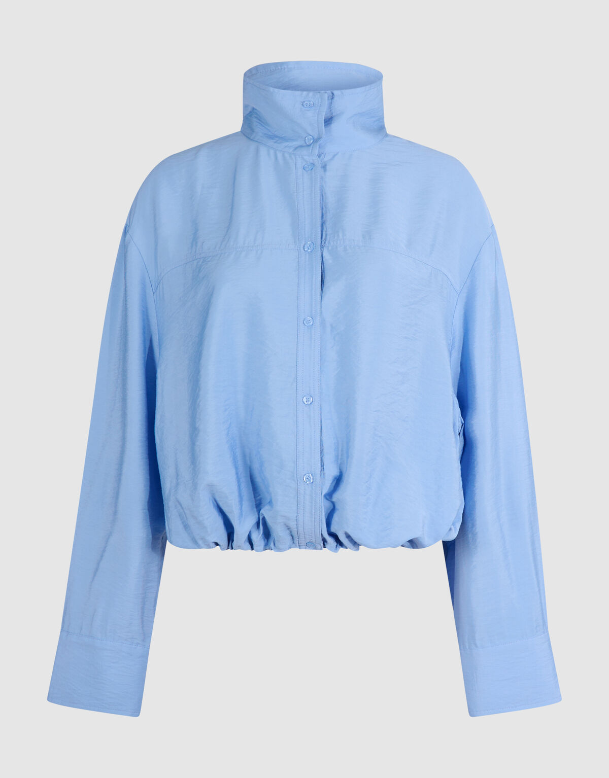 Drawstring Blouse Blauw SHOEBY WOMEN