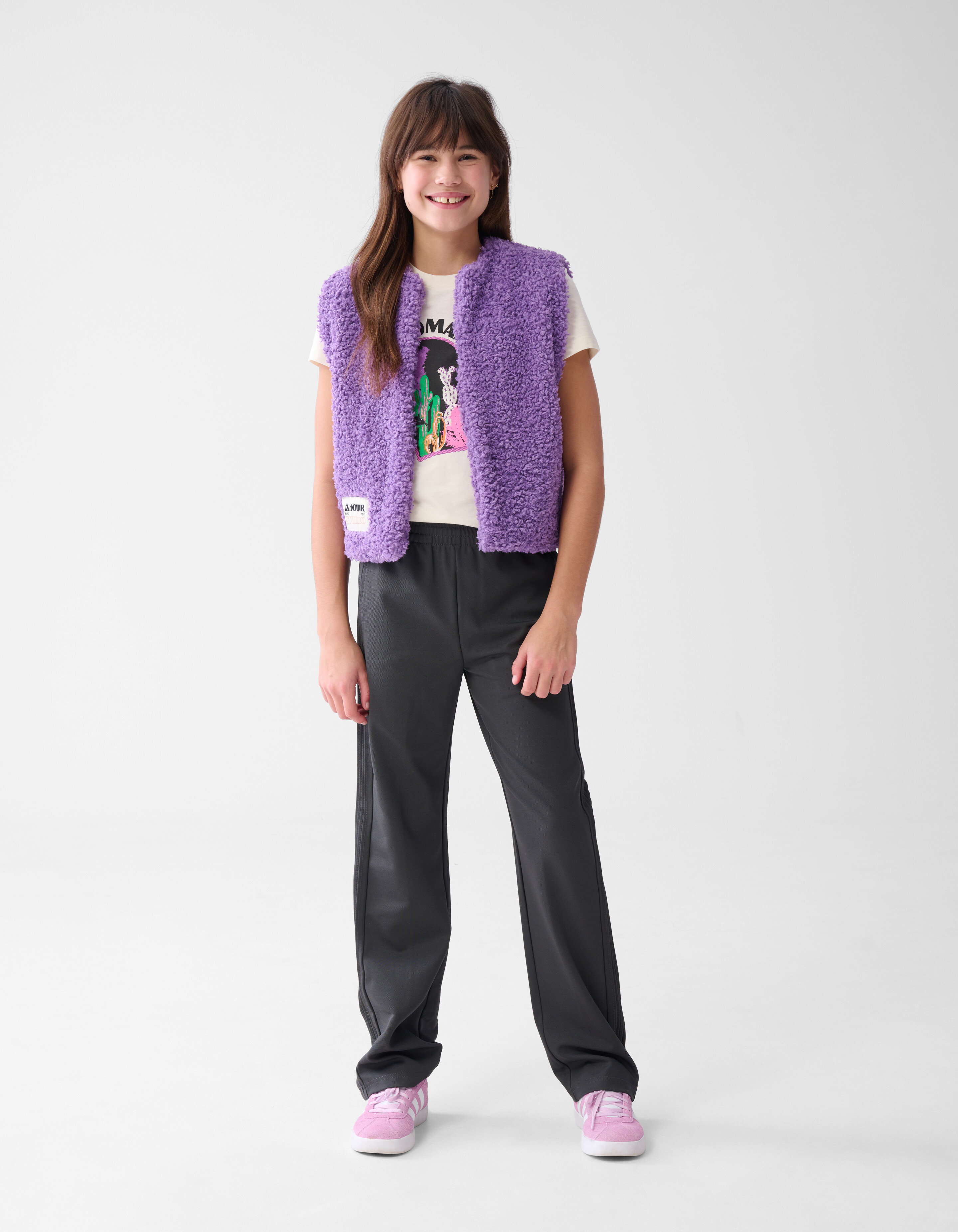 Teddy Label Gilet Paars SHOEBY GIRLS