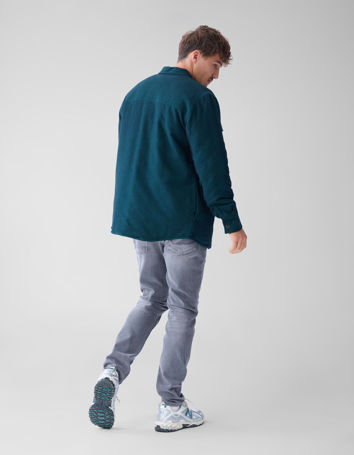 Padded Overshirt Donkergroen SHOEBY MEN