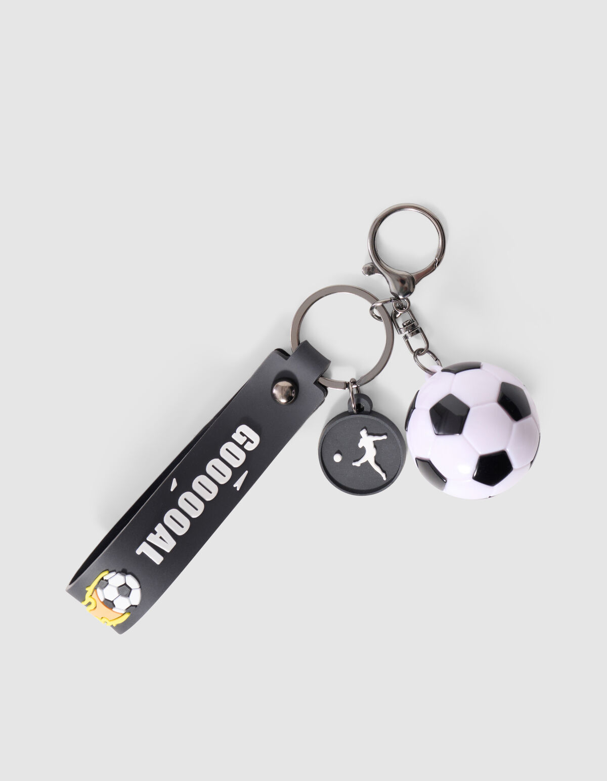 Voetbal Sleutelhanger Zwart SHOEBY ACCESSOIRES