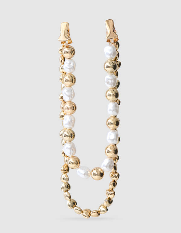 Multi Parel/Heart Clip Goud SHOEBY ACCESSOIRES