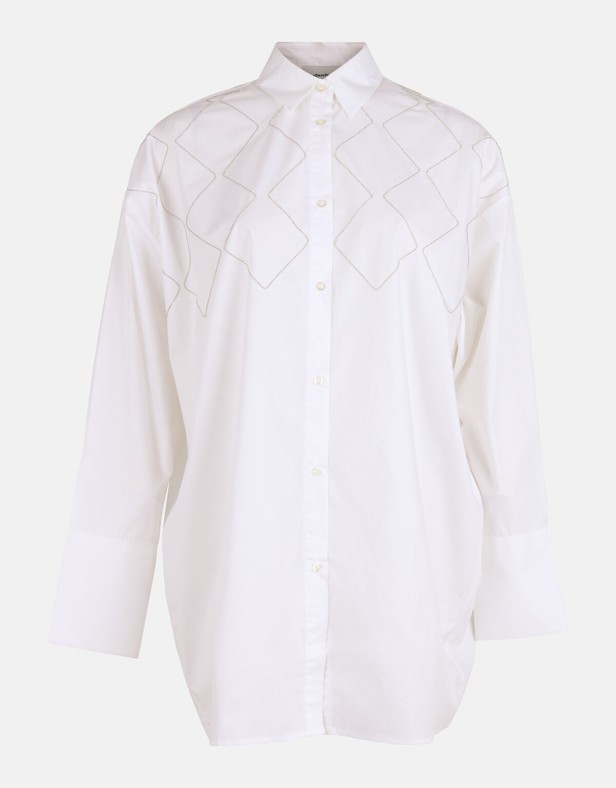 Chain Poplin Blouse Wit By Mieke SHOEBY WOMEN